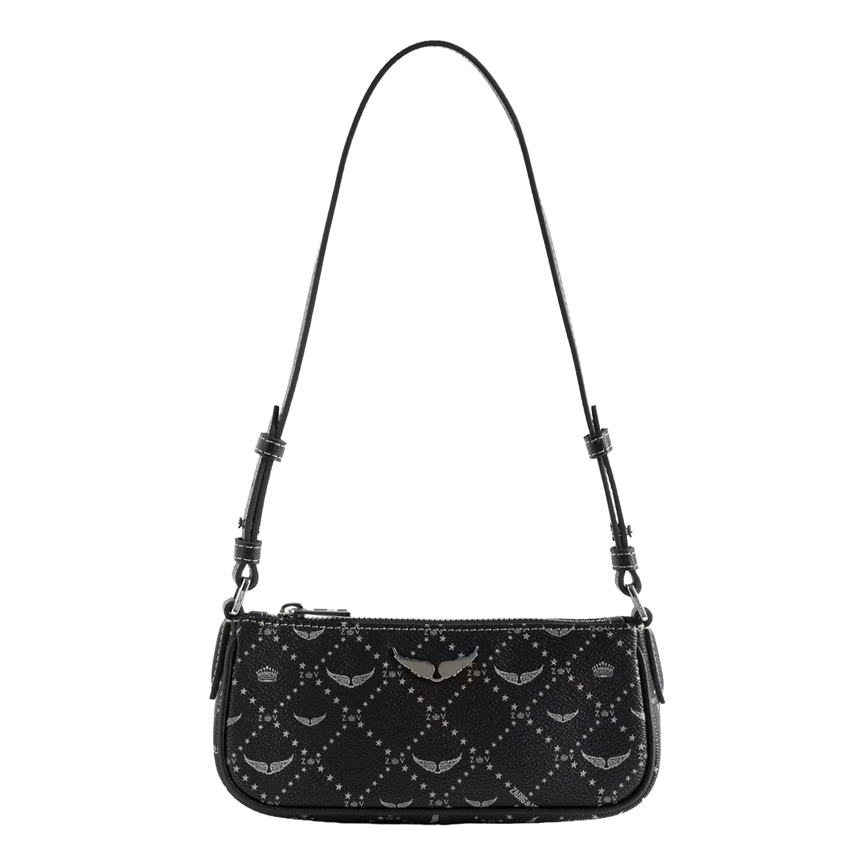 Printed shoulder bag ZADIG&VOLTAIRE Black