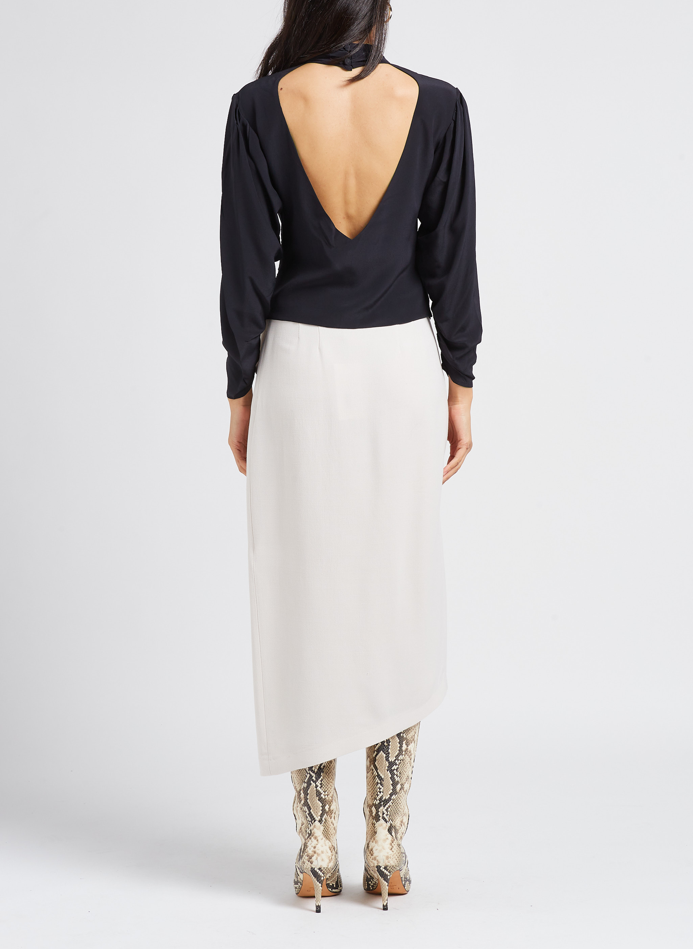 Asymmetrischer Maxirock IRO Beige