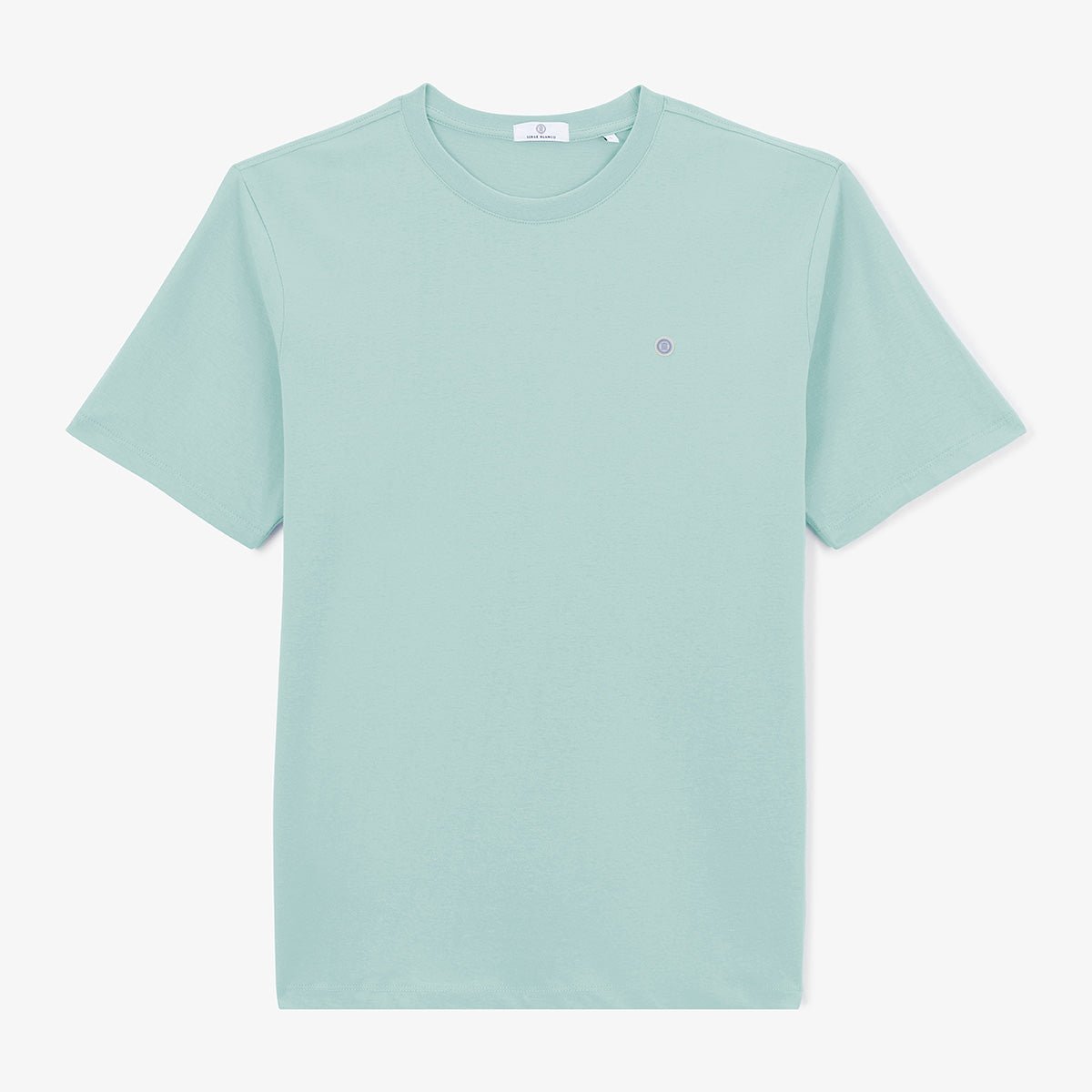 Round-neck cotton T-shirt SERGE BLANCO Blue