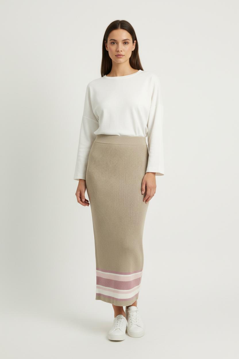 Long skirt ROUJE - Seconde Main Beige