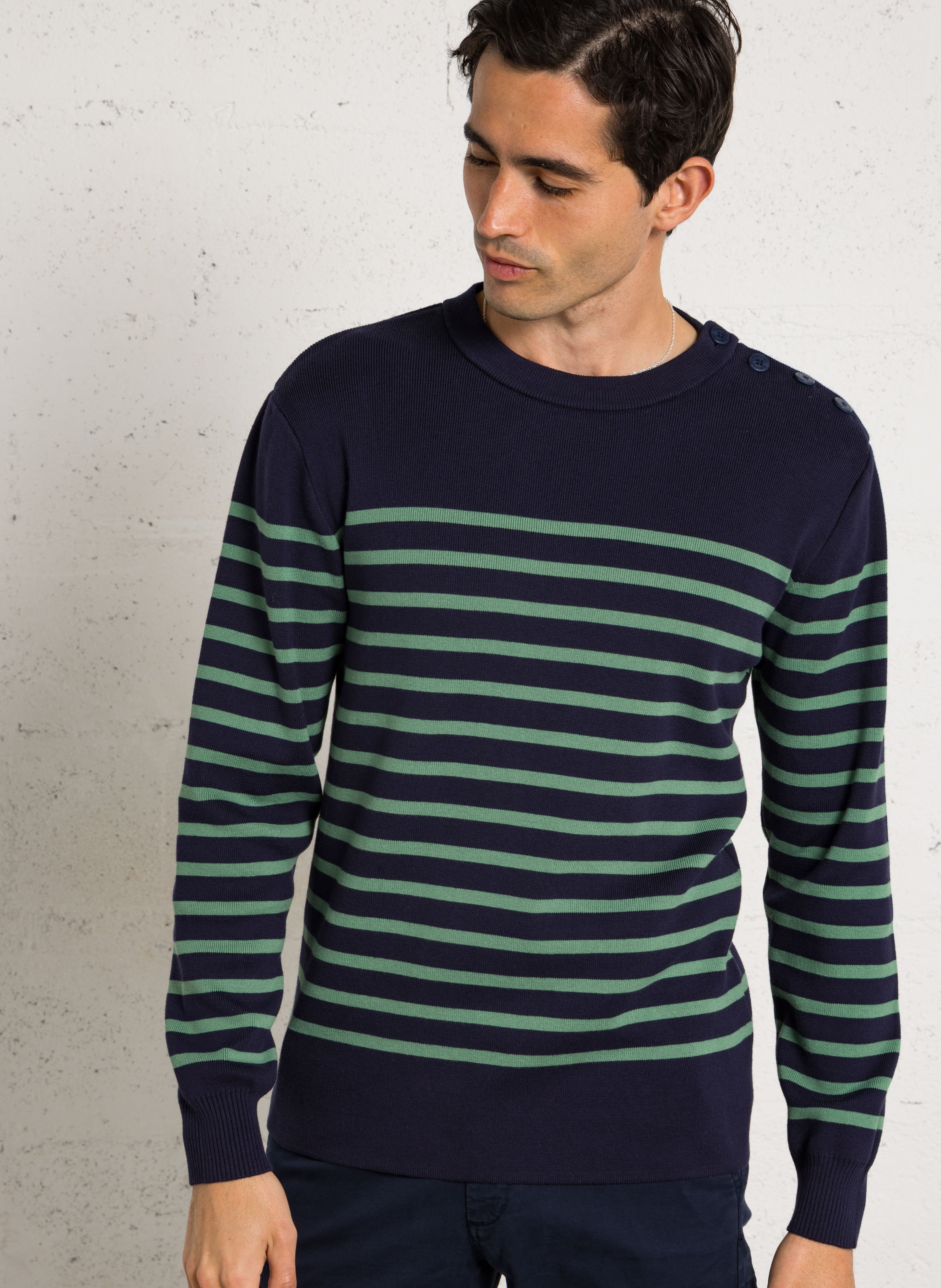 Matrosenpullover mit Rundhalsausschnitt ARMOR LUX