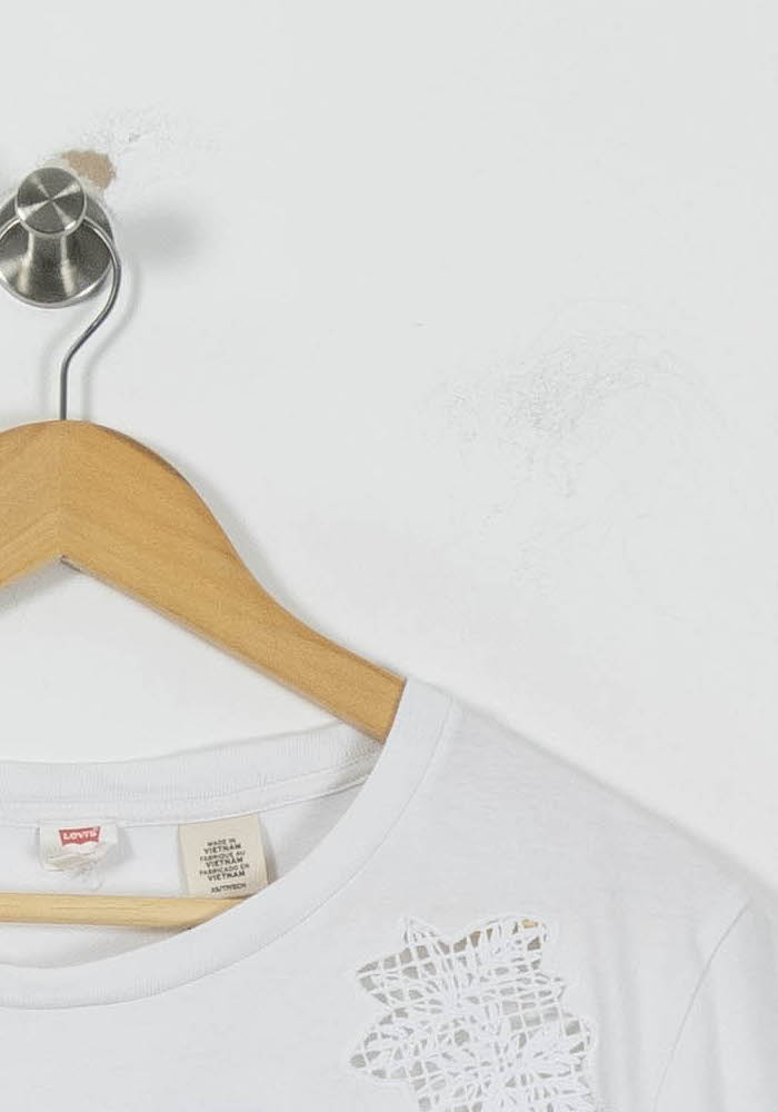 Tommy Badge T-shirt LEVI'S - Seconde main White