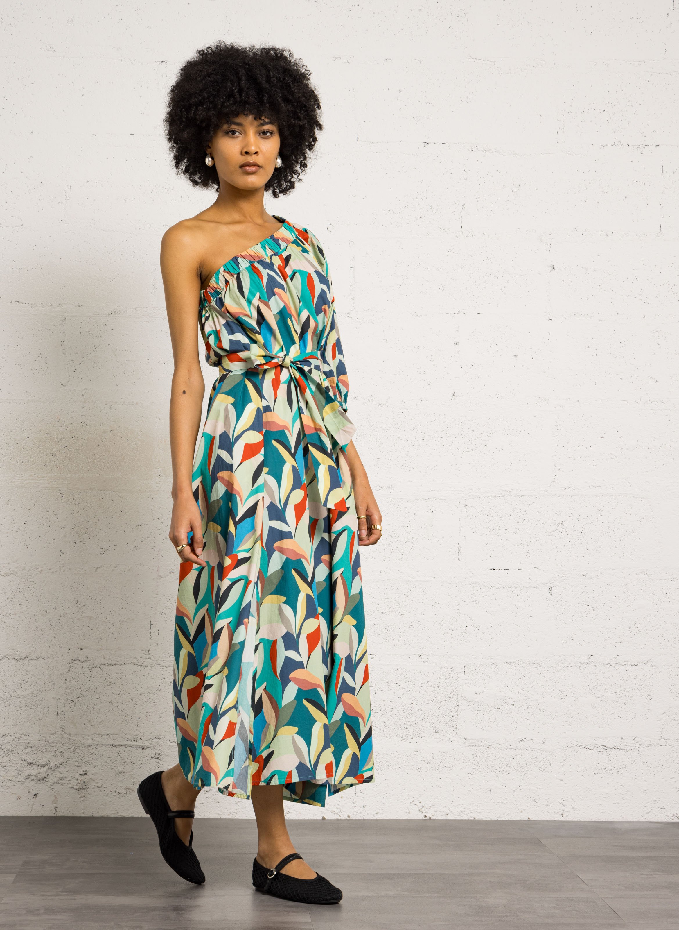 Robe midi à imprimé floral PETITE MENDIGOTE Multicolore