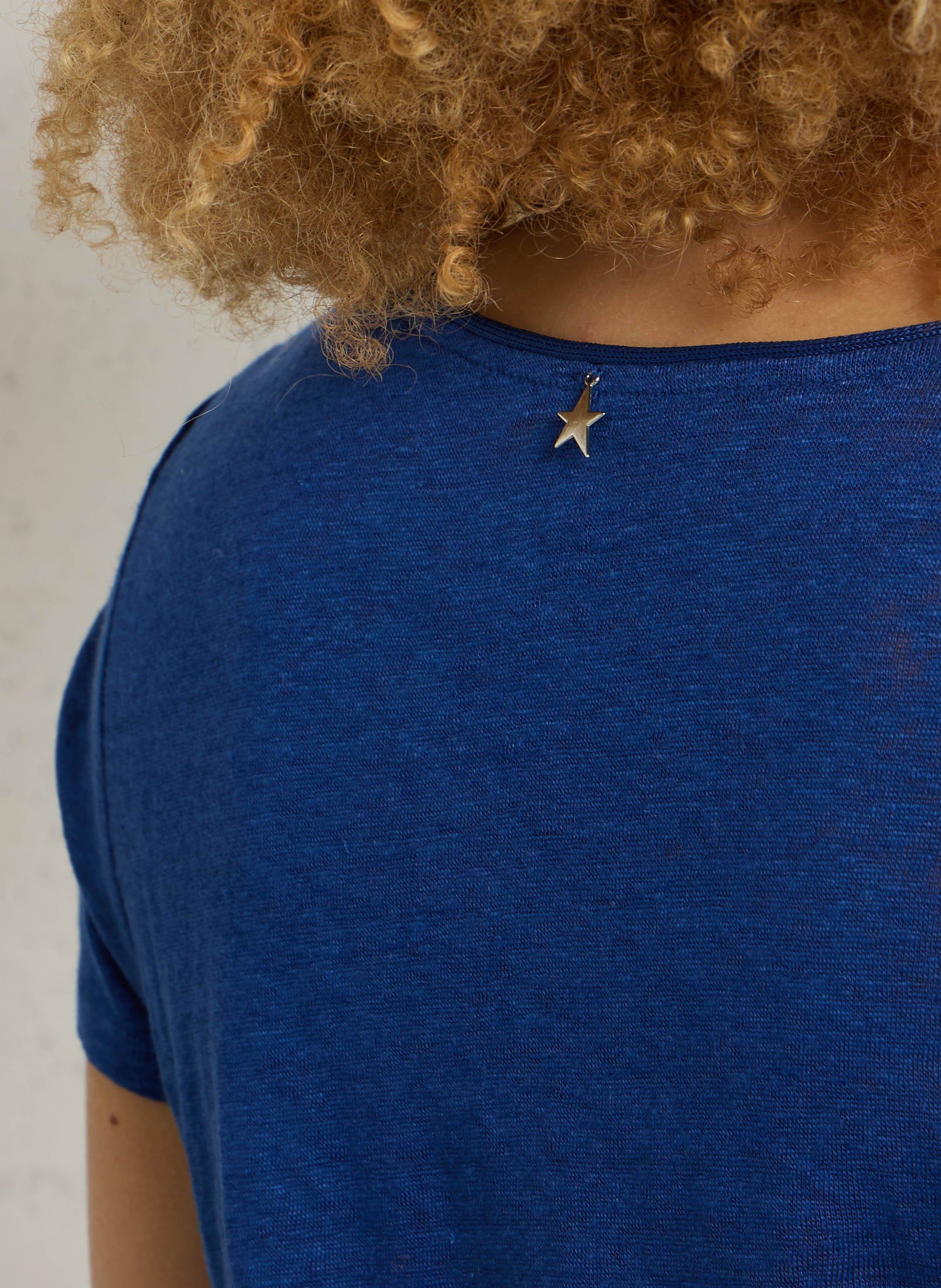 Linnen T-shirt SUD EXPRESS Blauw