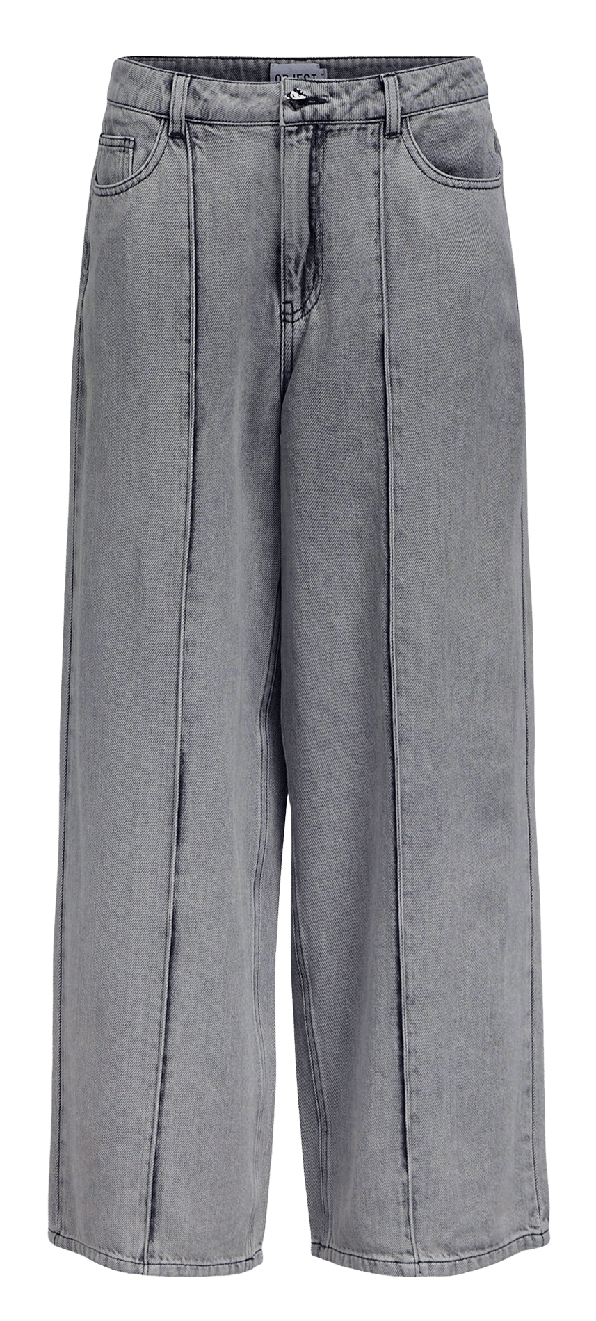 Eco-responsible high-rise wide-leg jeans OBJECT Grey