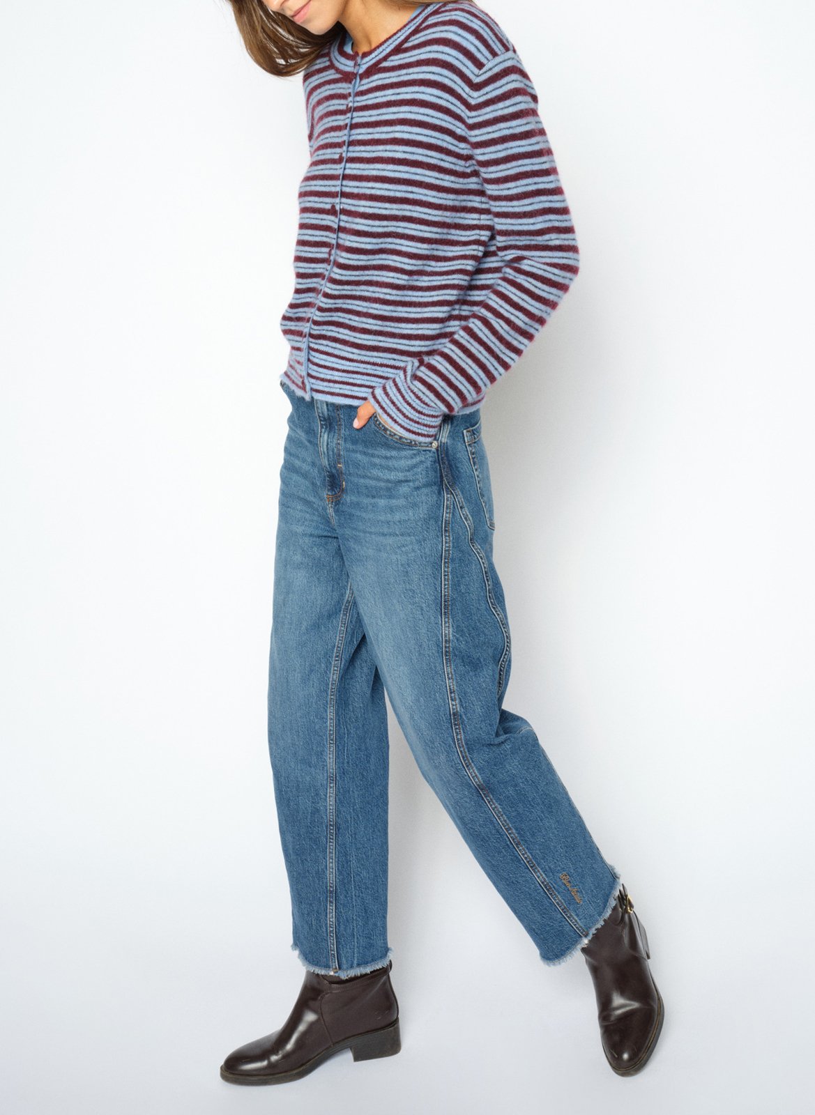 Jeans in katoenmix MOS MOSH Blauw