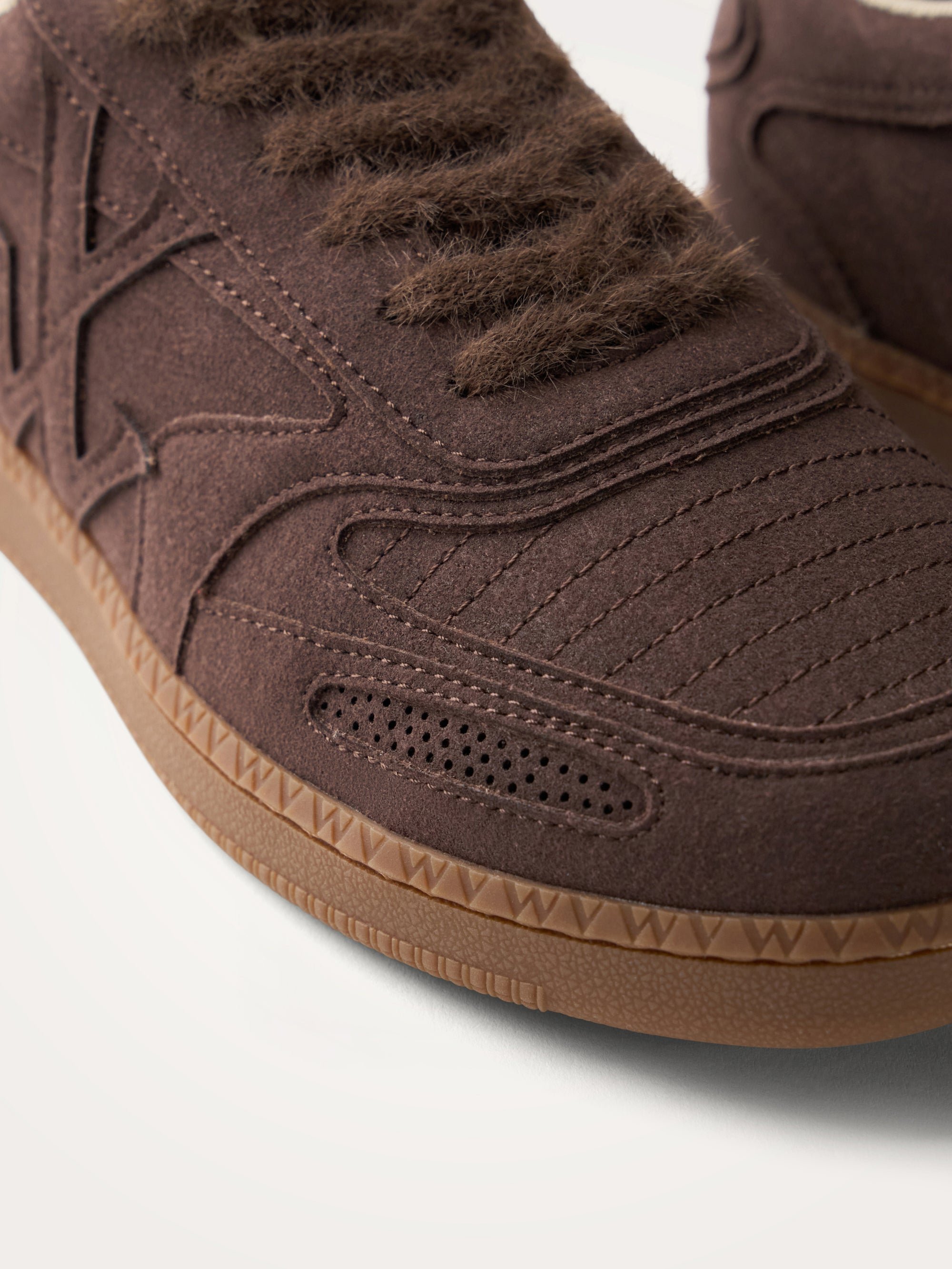 Sneakers with monogram on retro sole VANESSA WU Brown