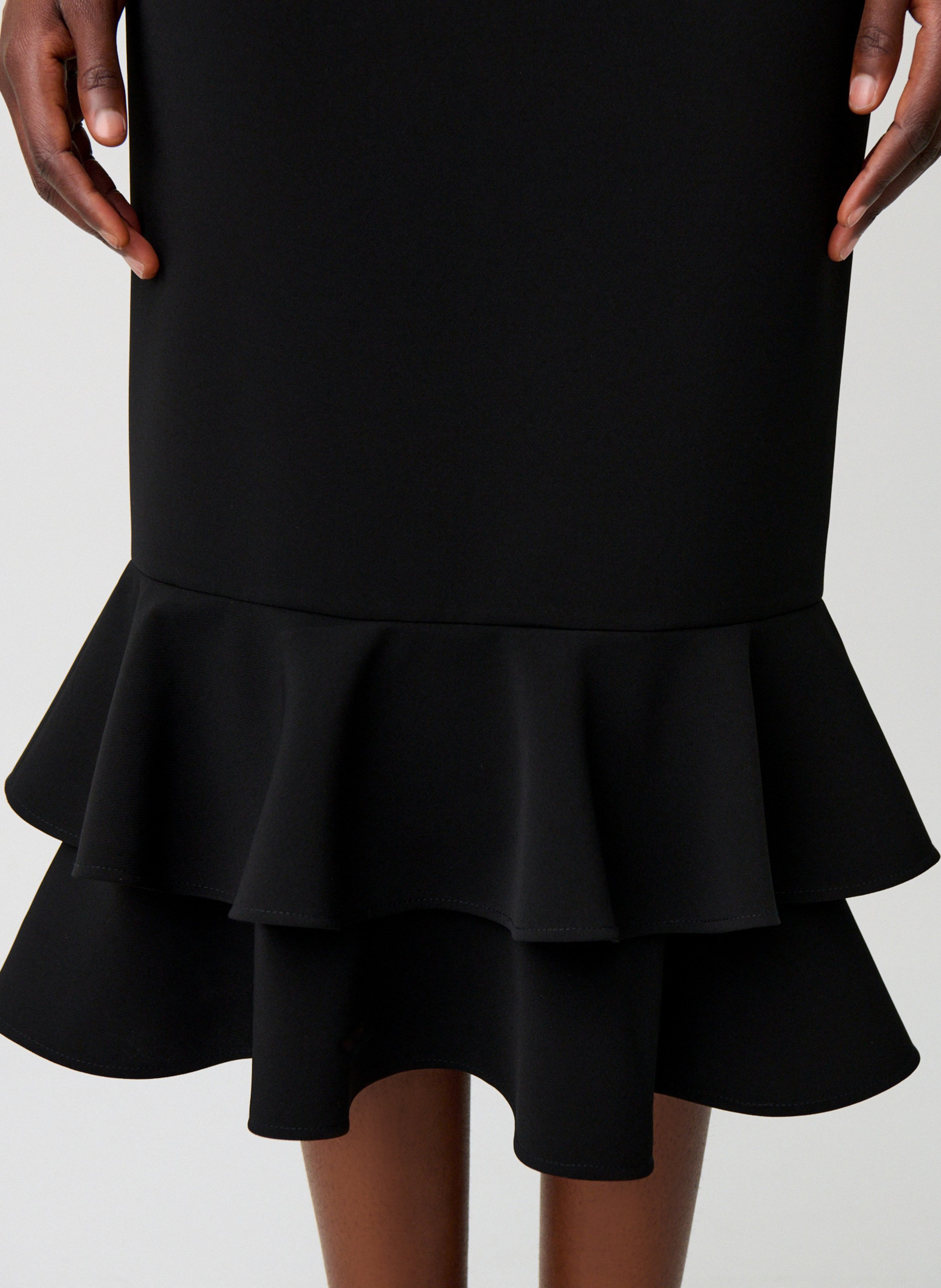 Ausgestellter Midirock CLAUDIE PIERLOT Schwarz