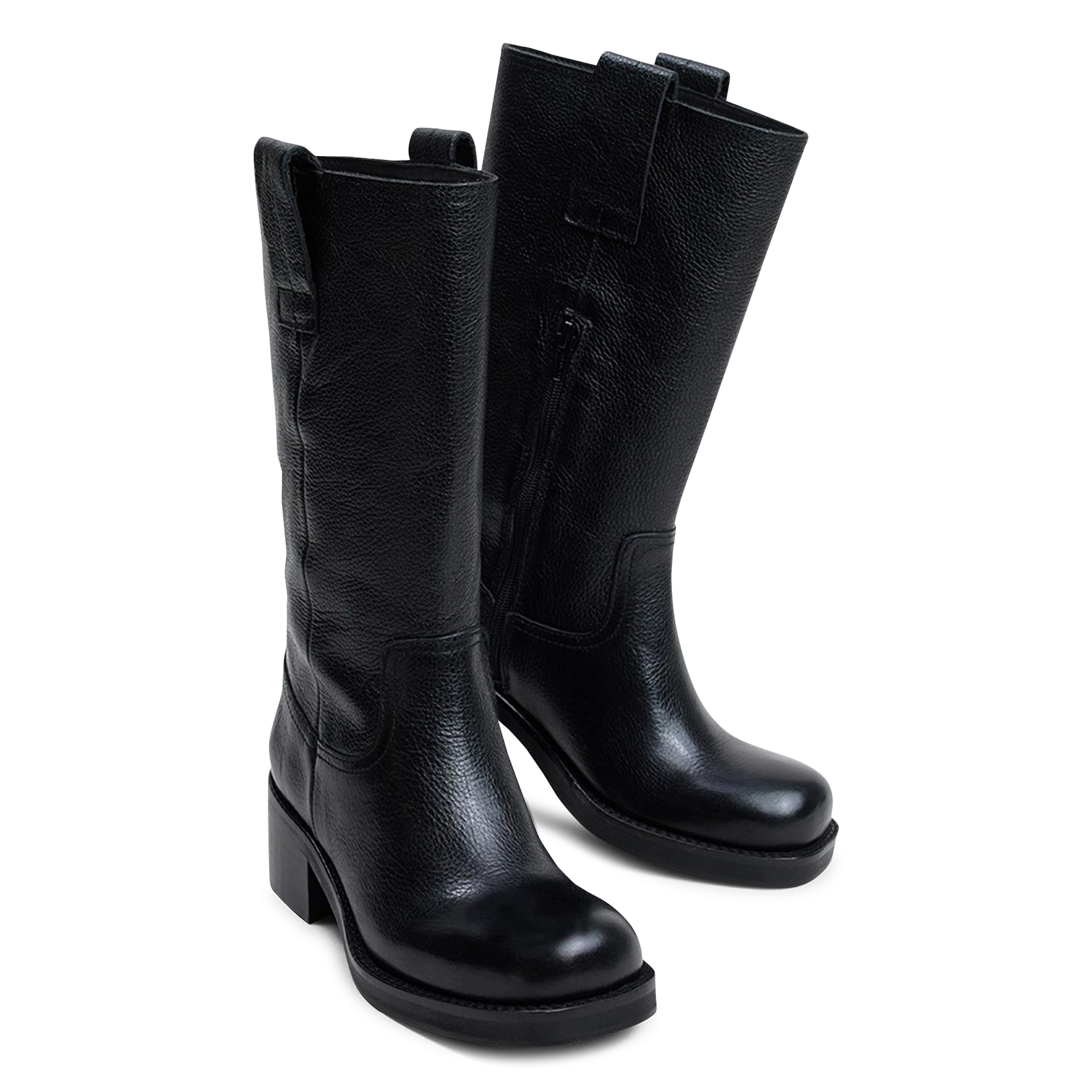 Leather boots JONAK Black