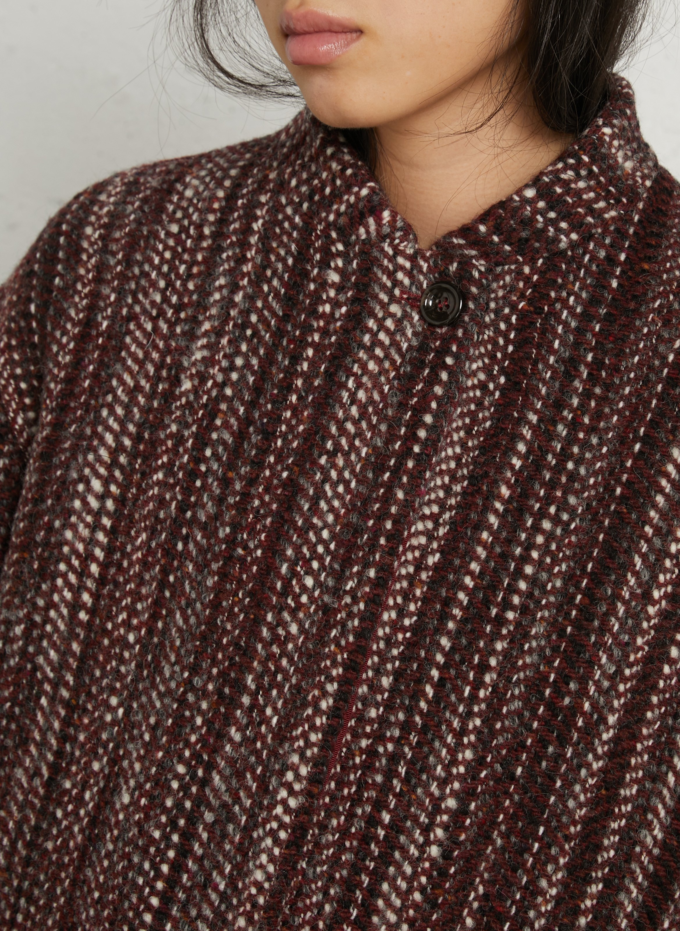 Oversized wool-blend jacket  MOMONI Red