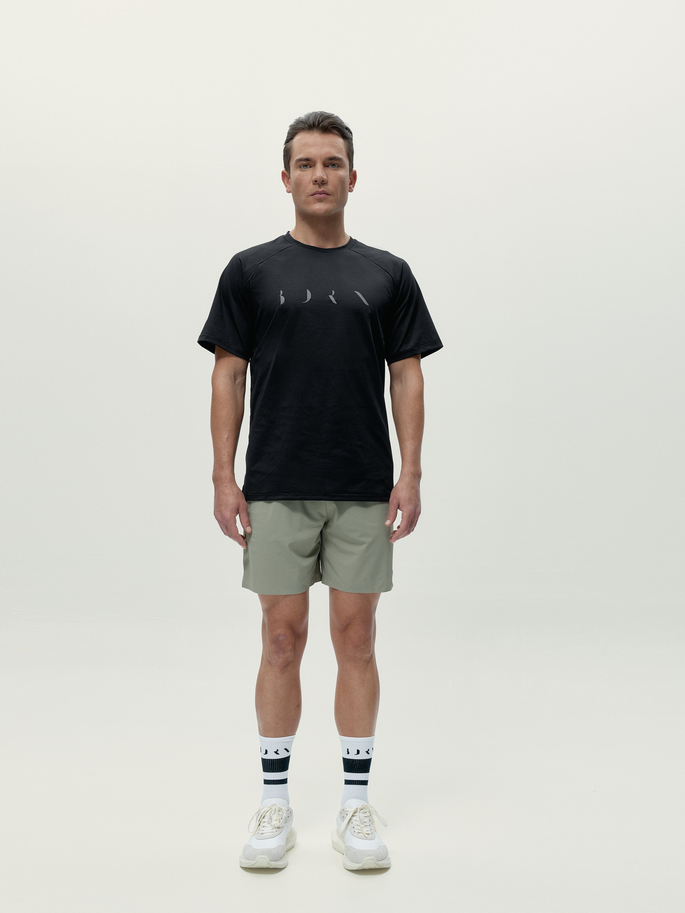 Men's short-sleeve core sports t-shirt BORN Black