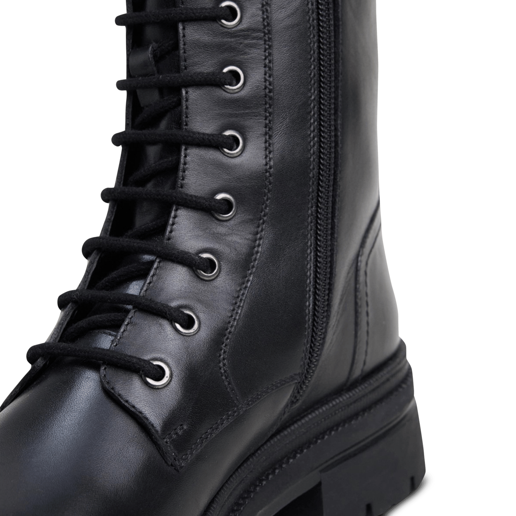 Boots à lacets en cuir JONAK Noir