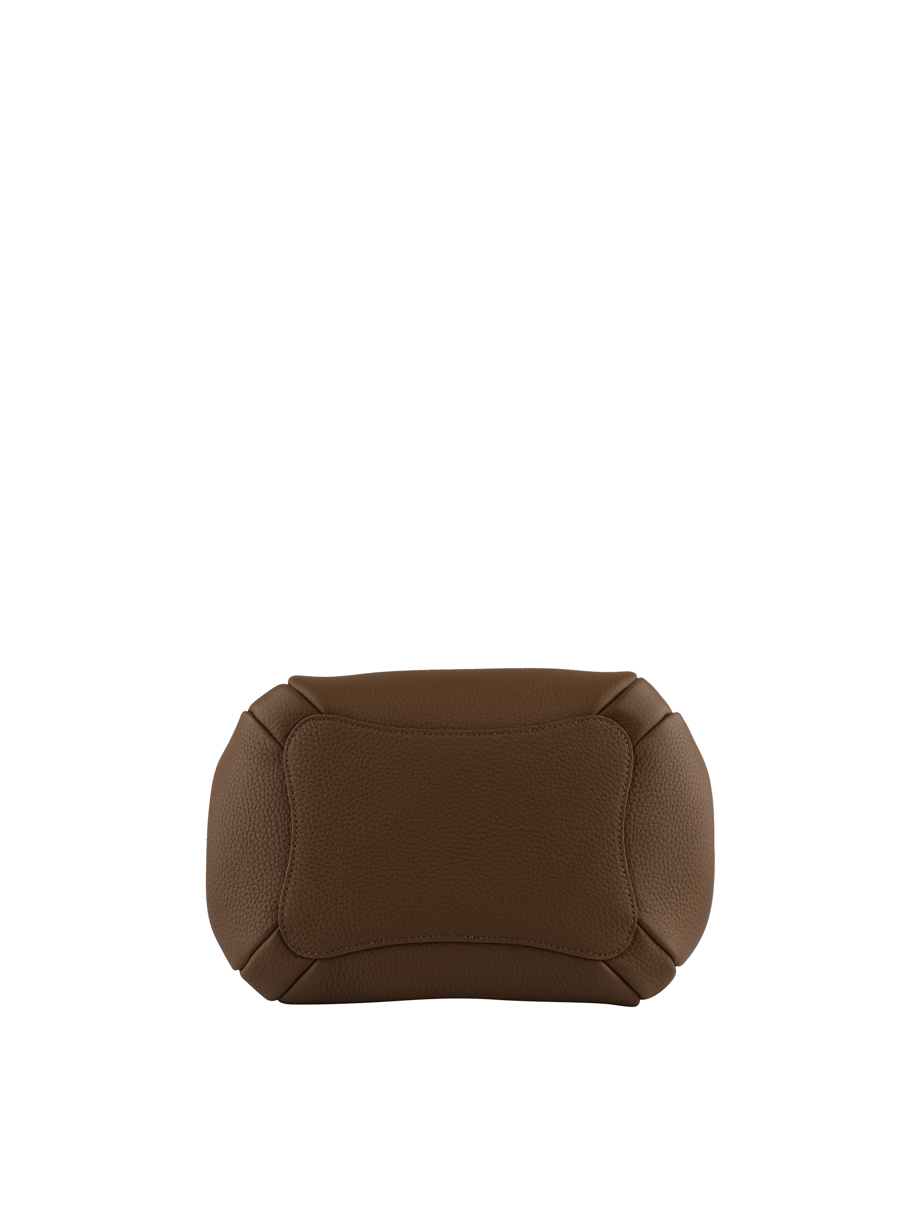 Calfskin leather handbag POURCHET Beige