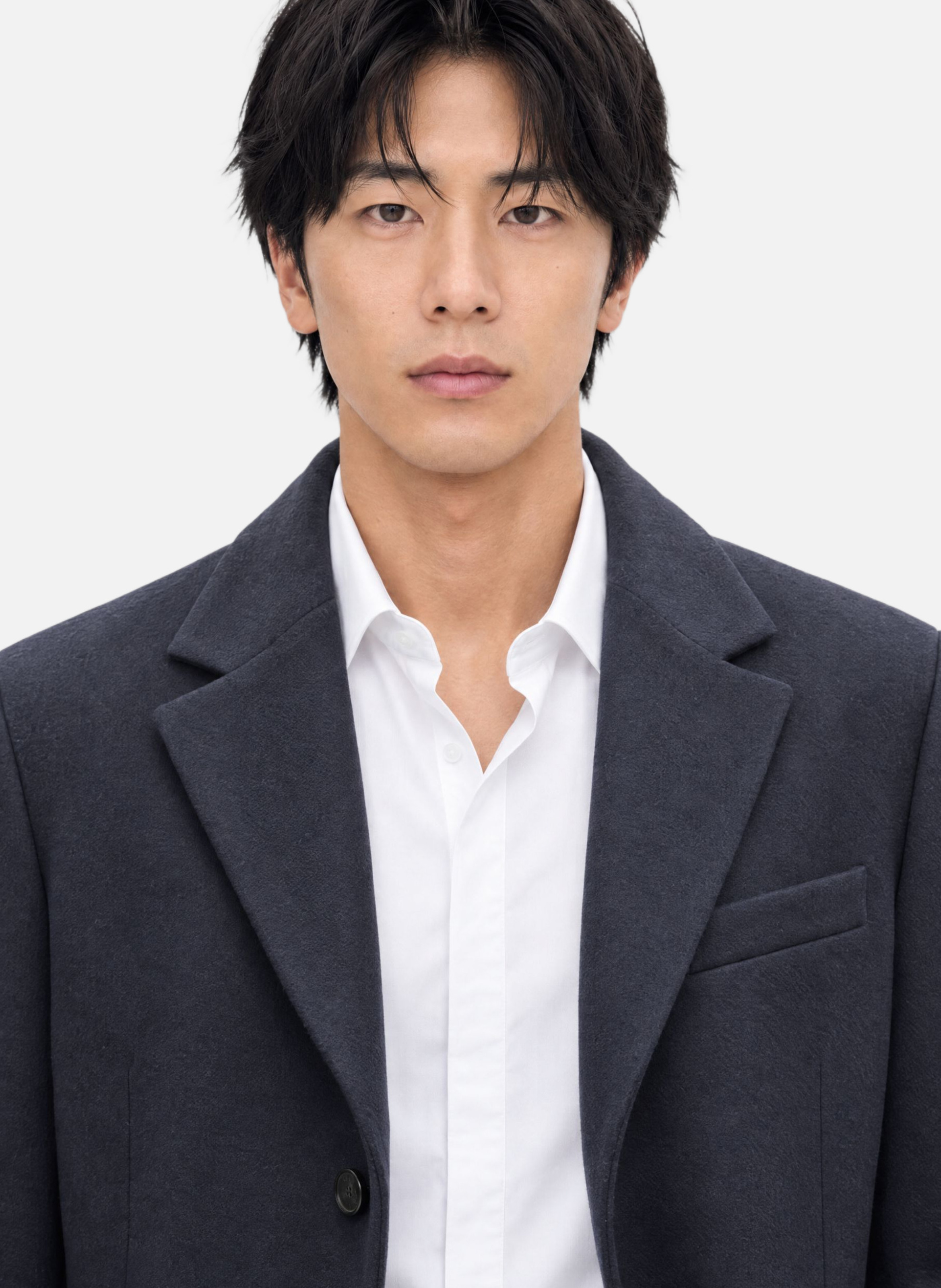 Notched-collar coat THE KOOPLES Blue