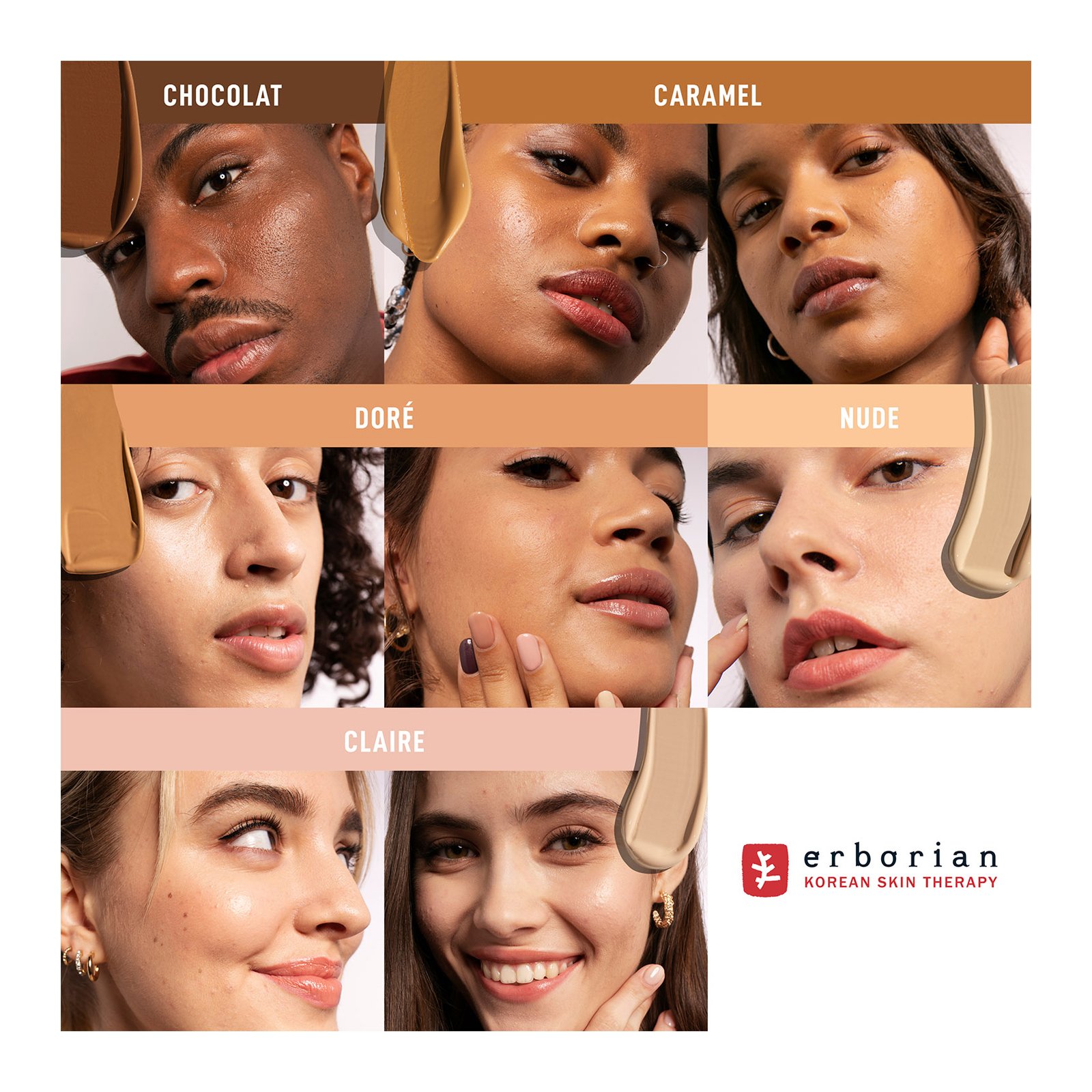 SUPER BB AU GINSENG -- Crème soin couvrant anti-imperfections ERBORIAN Clair