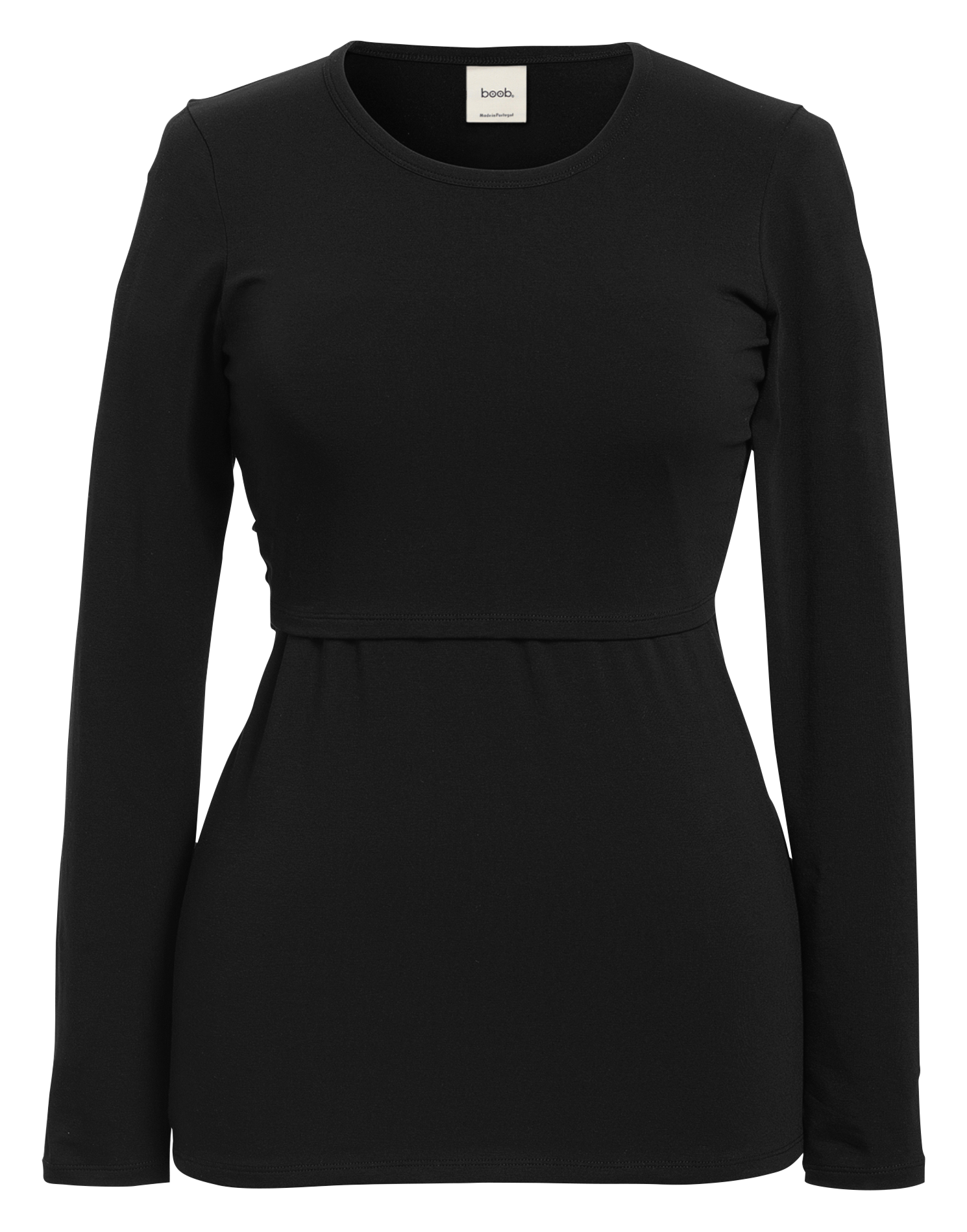 T-shirt de grossesse en coton biologique BOOB Noir