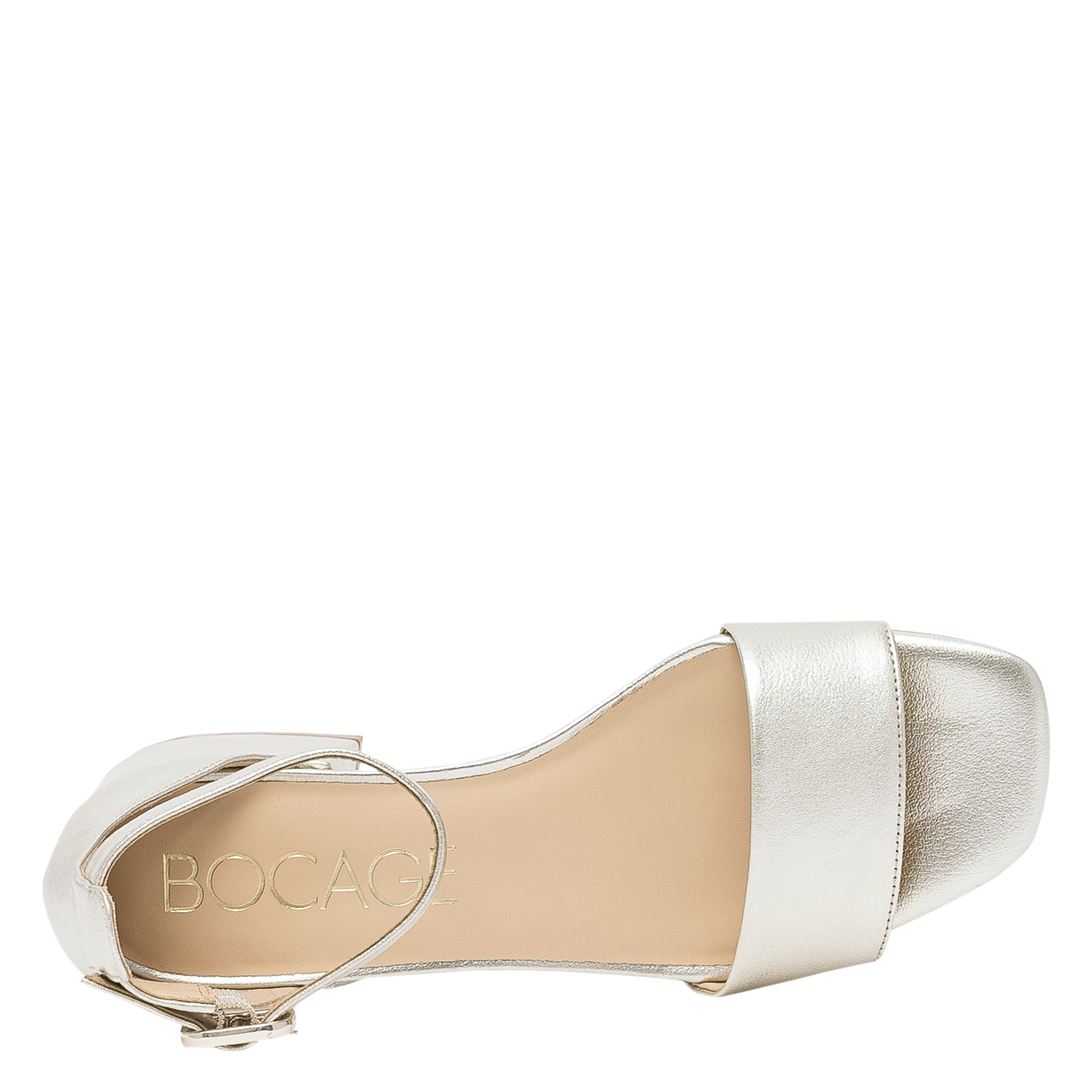 Ledersandalen mit Absatz BOCAGE Golden