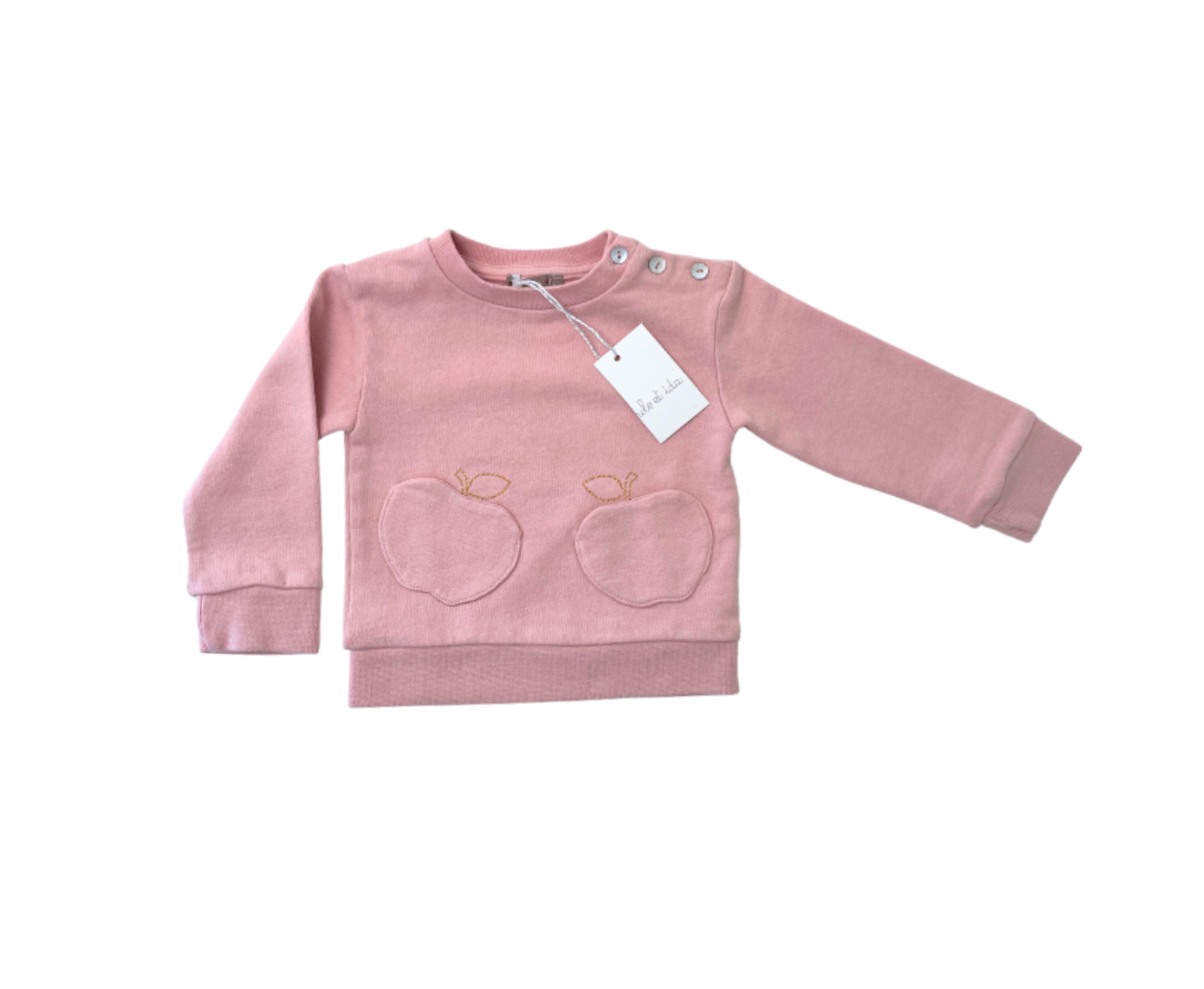 Pink baby sweatshirt - 6 months EMILE ET IDA - SECONDE MAIN Pink
