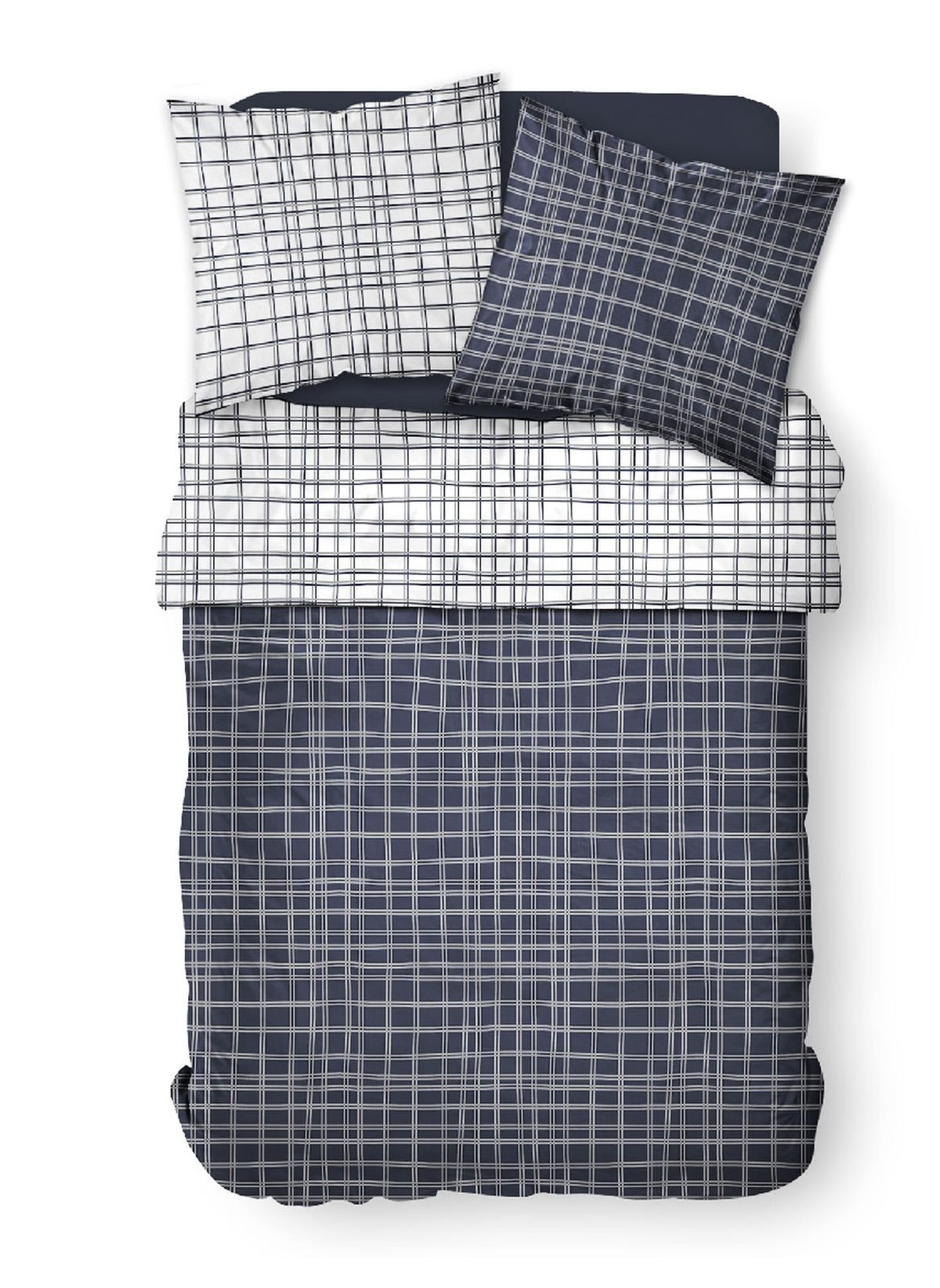 Printed cotton bedding set TODAY LINGE DE MAISON White