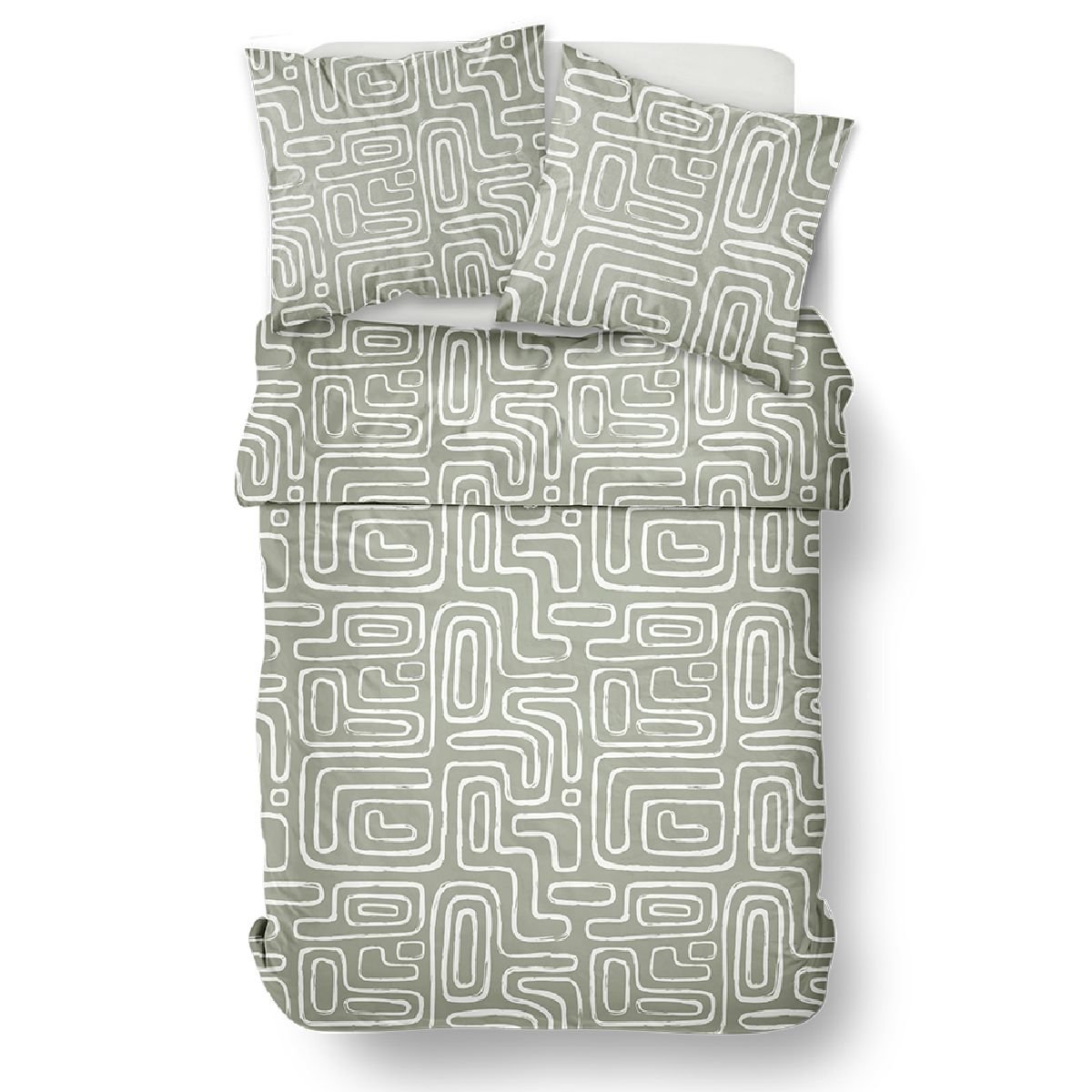 Cotton bedding set TODAY LINGE DE MAISON Green