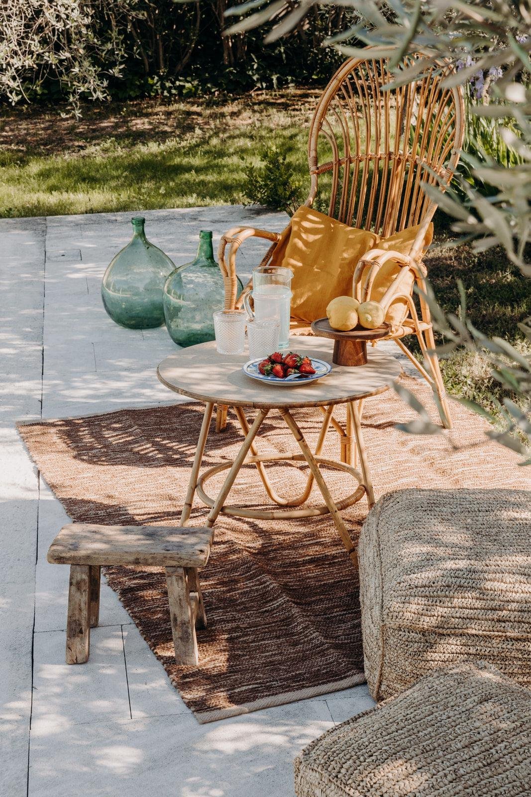 Jute and cotton rug DEBONGOUT Brown