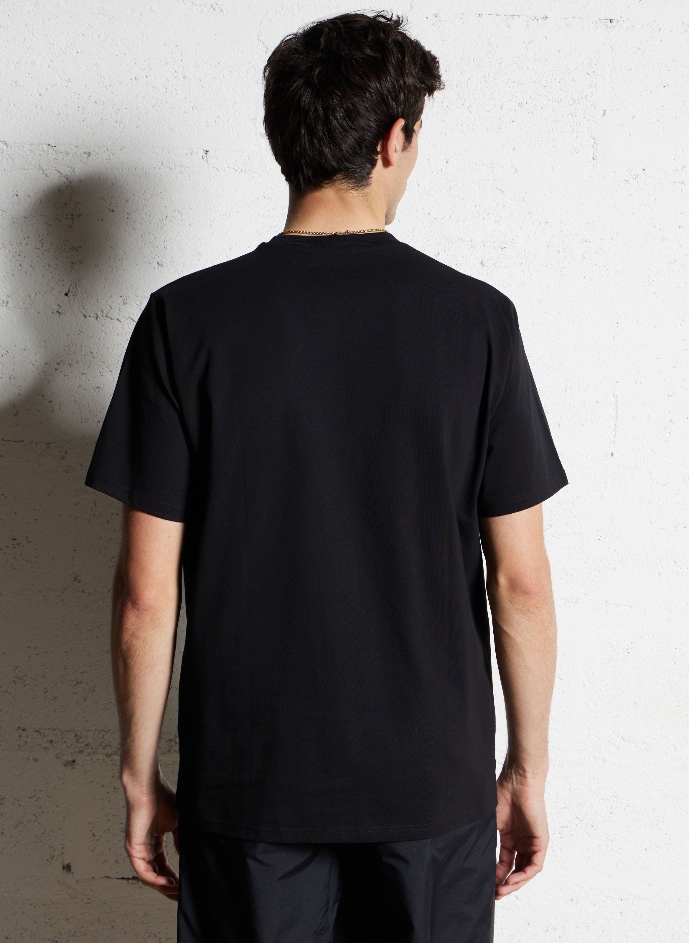 Straight screen-printed cotton T-shirt CHEVIGNON Black