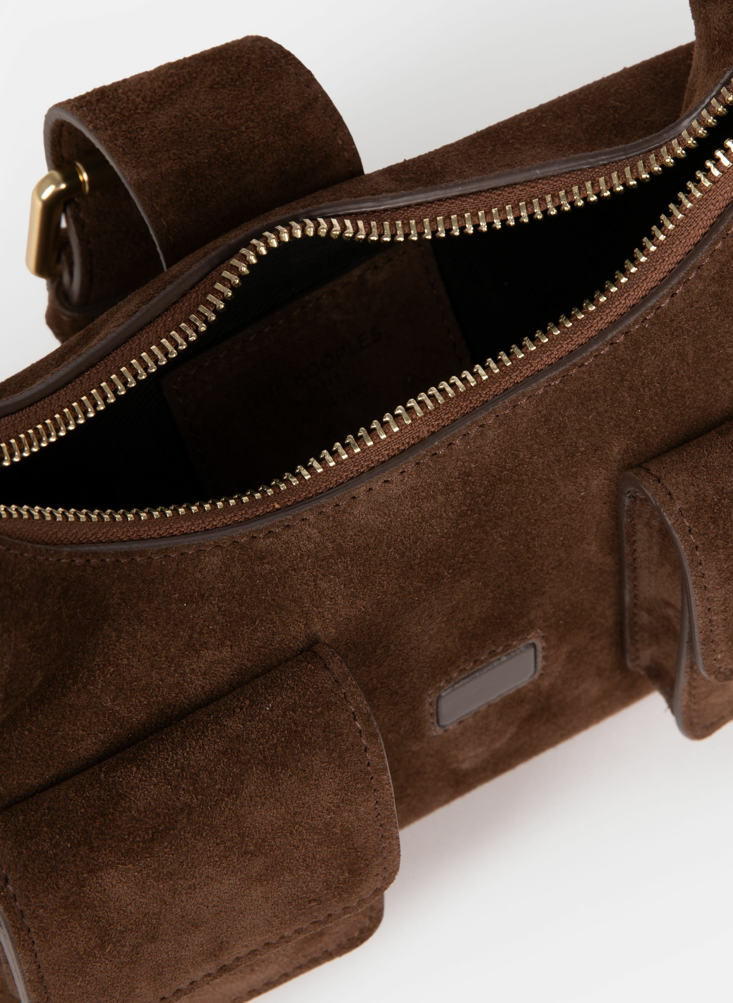 Amelia small suede bag THE KOOPLES Brown