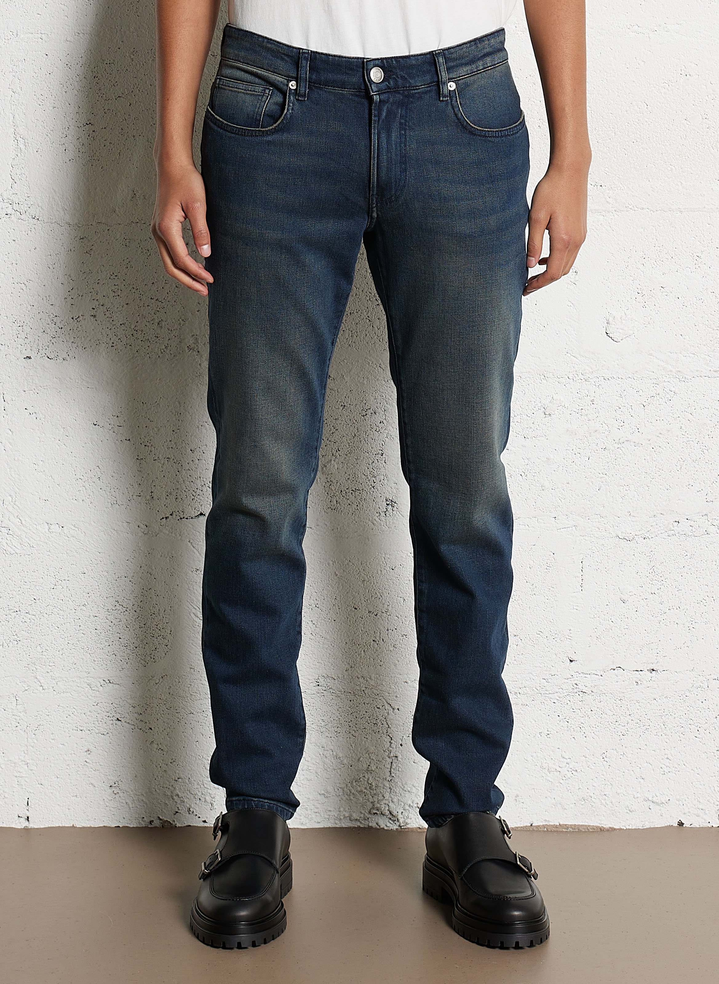 Gerade geschnittene Jeans aus Baumwoll-Mix IKKS Blau