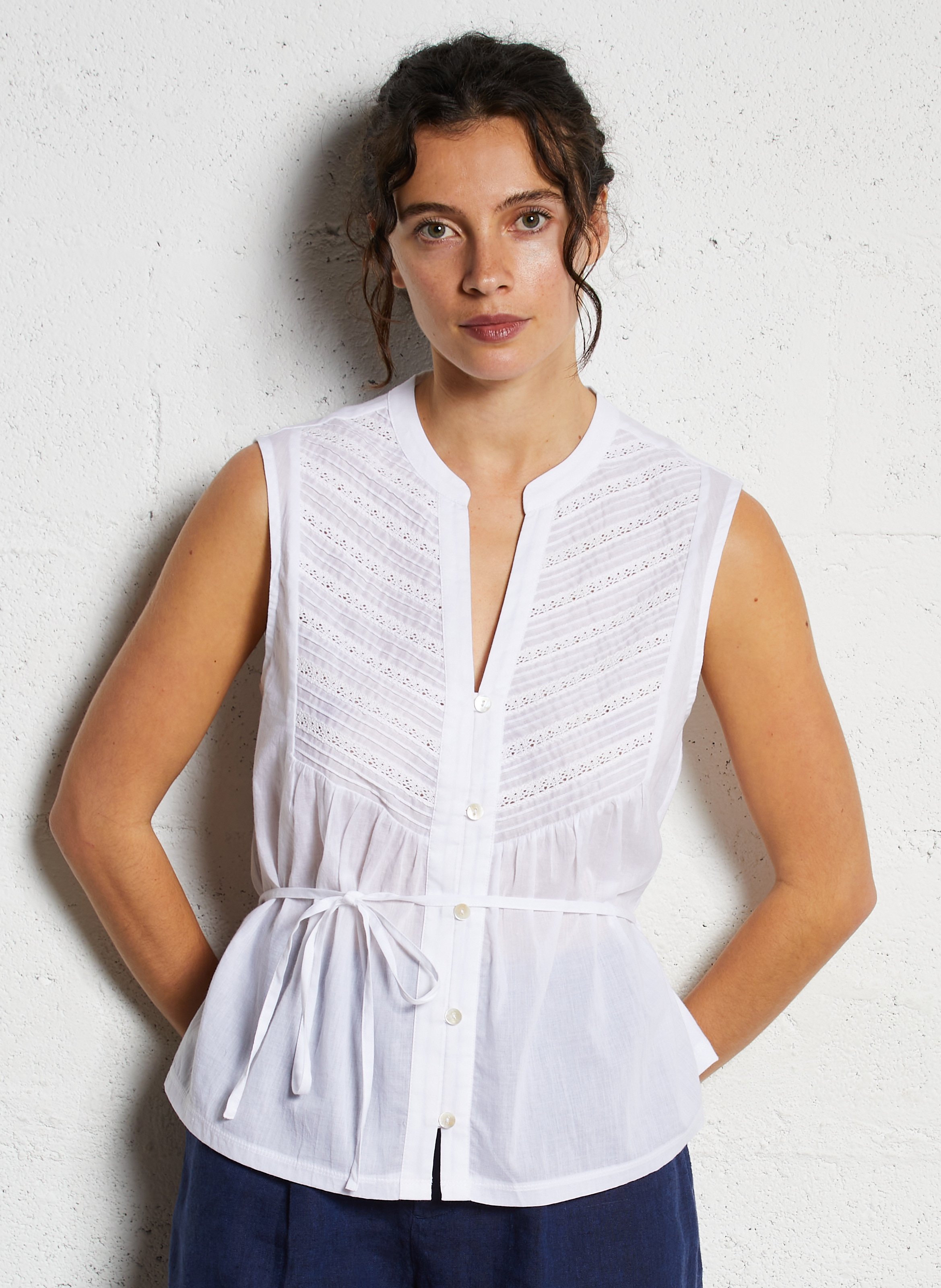 Top en coton col tunisien NICE THINGS