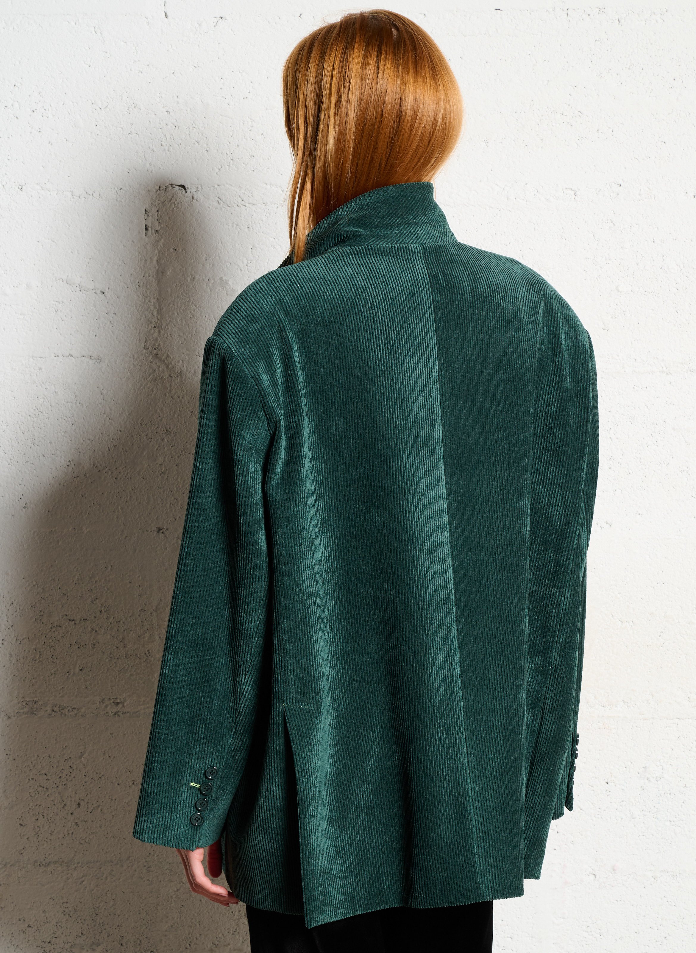Veste tailleur oversize en velours côtelé IMPERIAL Vert