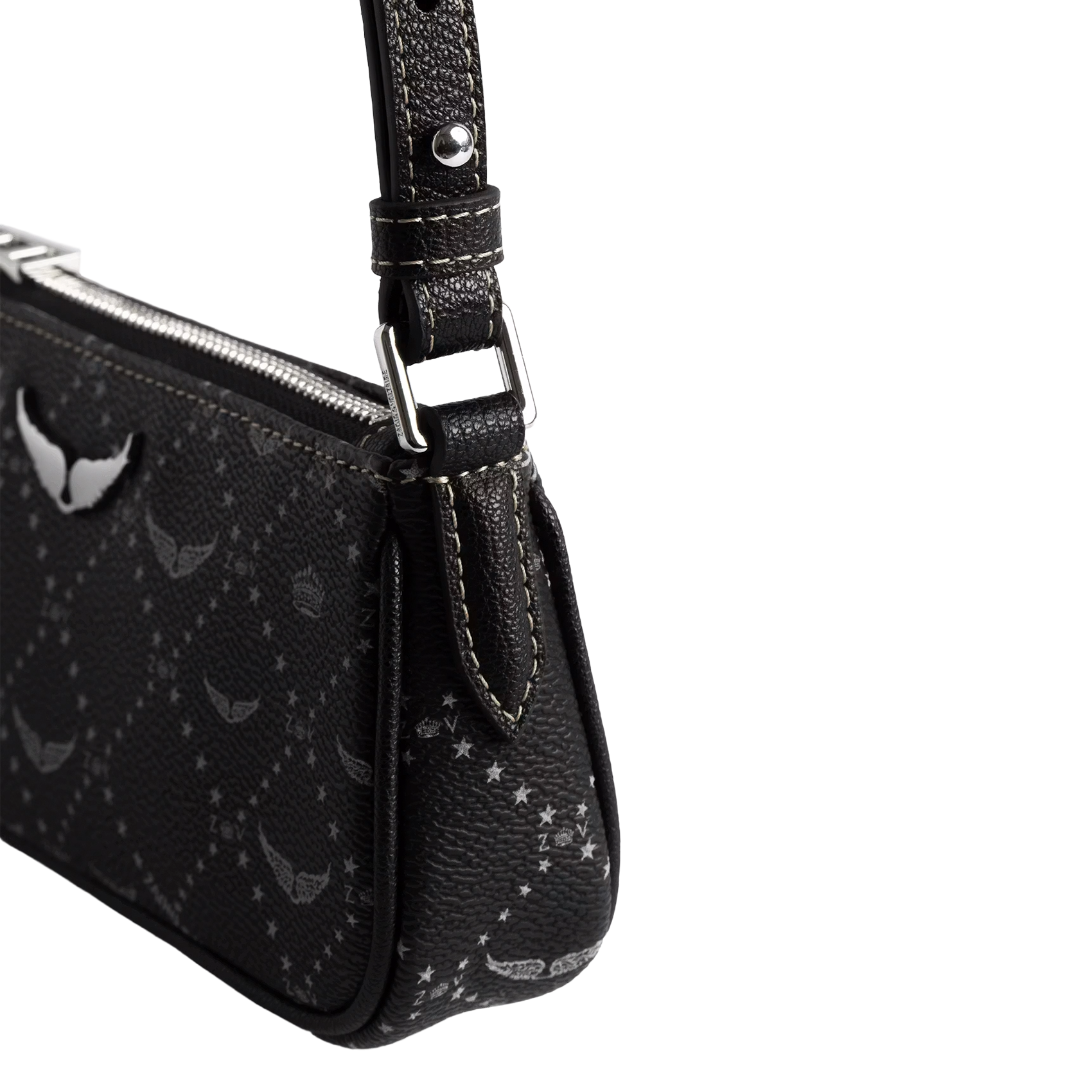 Printed shoulder bag ZADIG&VOLTAIRE Black