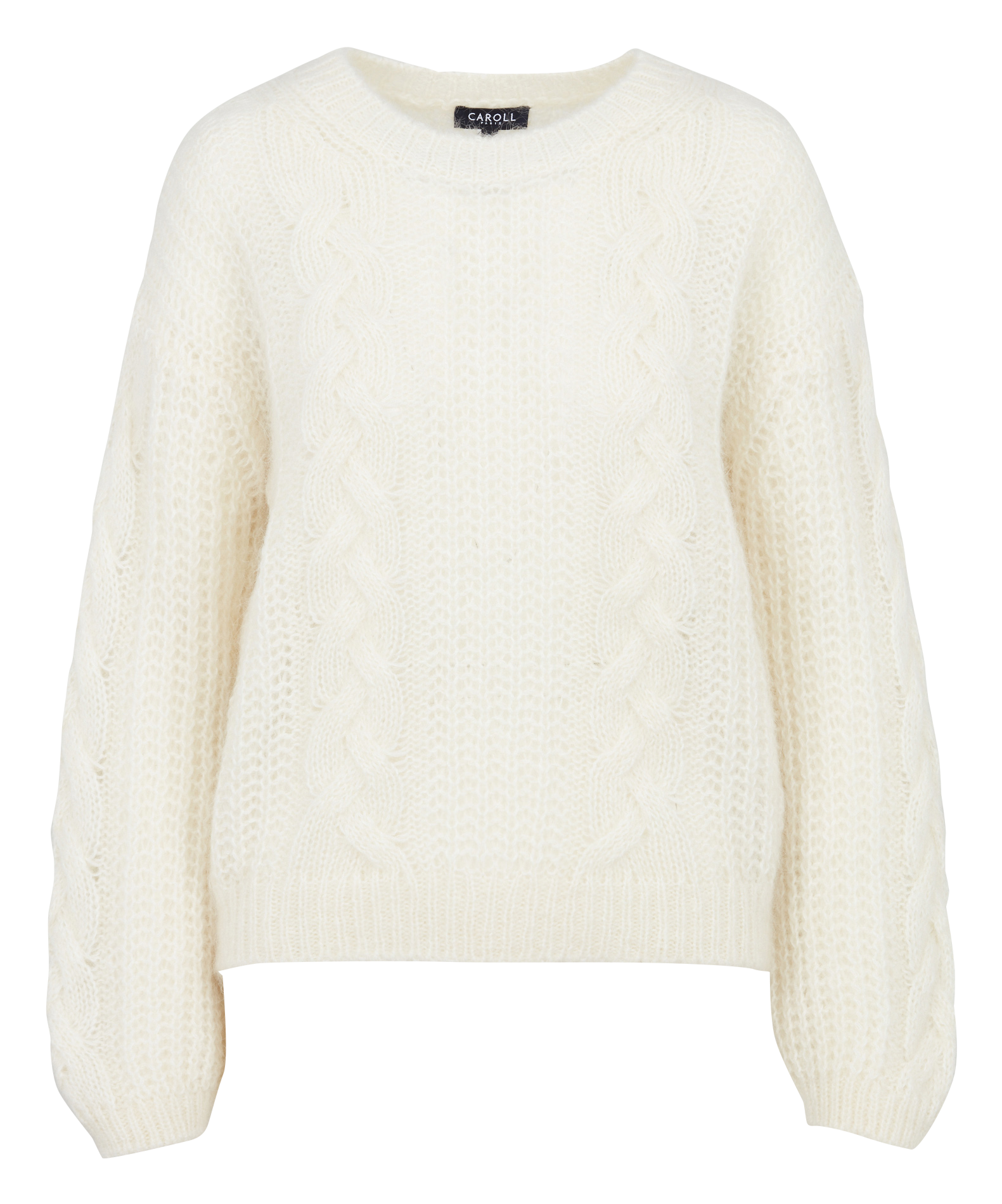 Round-neck alpaca-wool blend sweater CAROLL