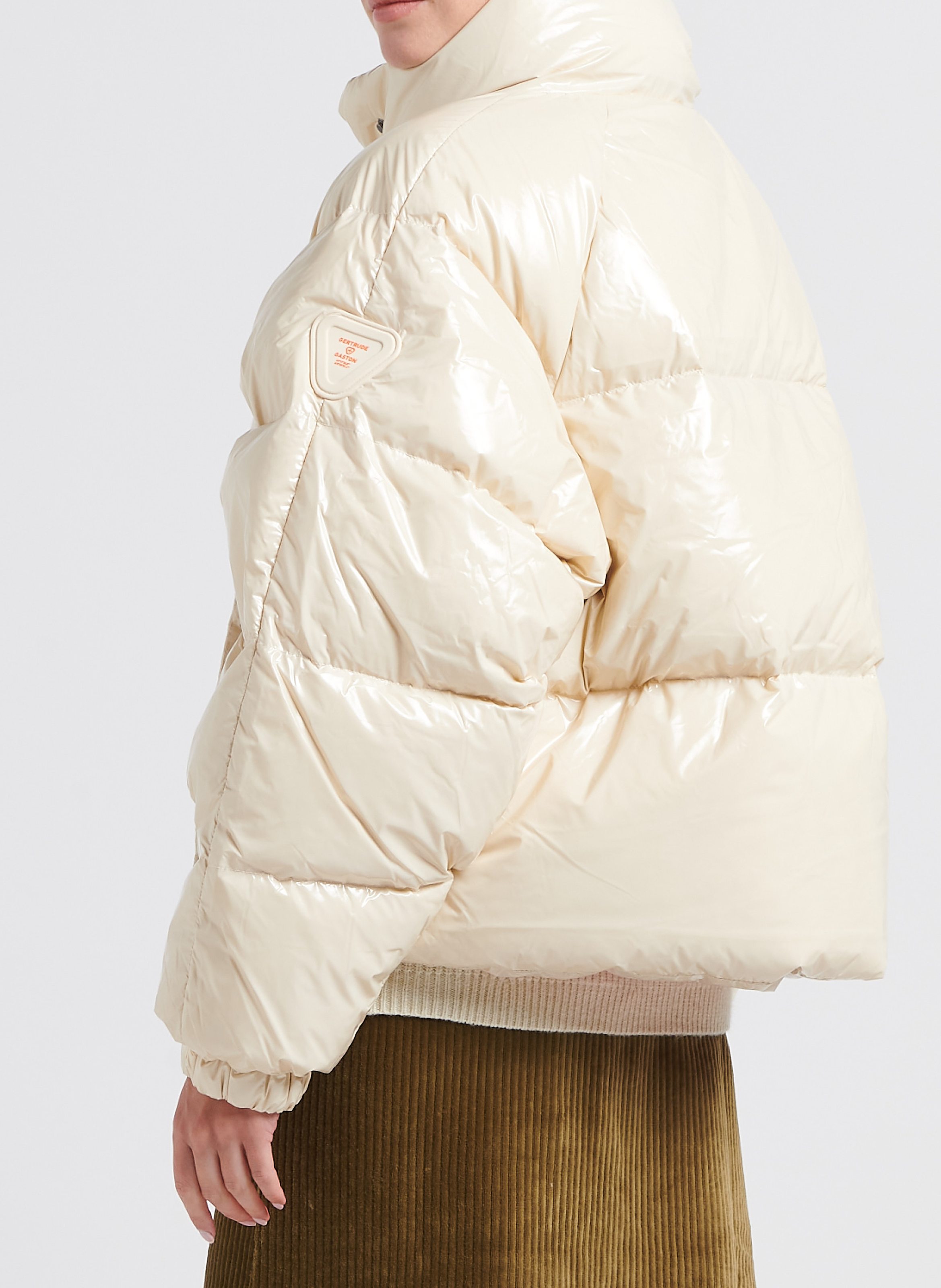 Doudoune col montant oversize  GERTRUDE Beige