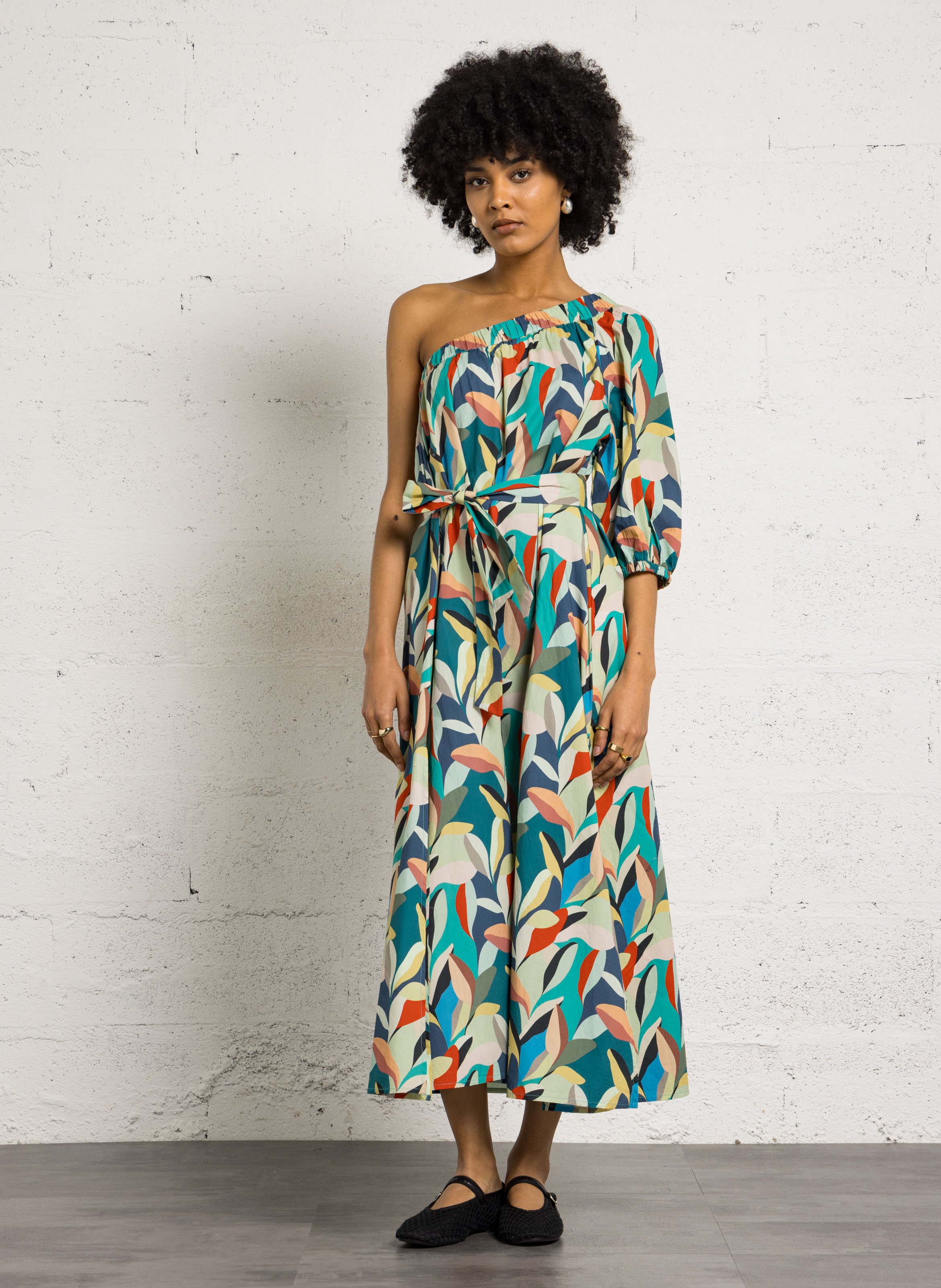 Robe midi à imprimé floral PETITE MENDIGOTE Multicolore