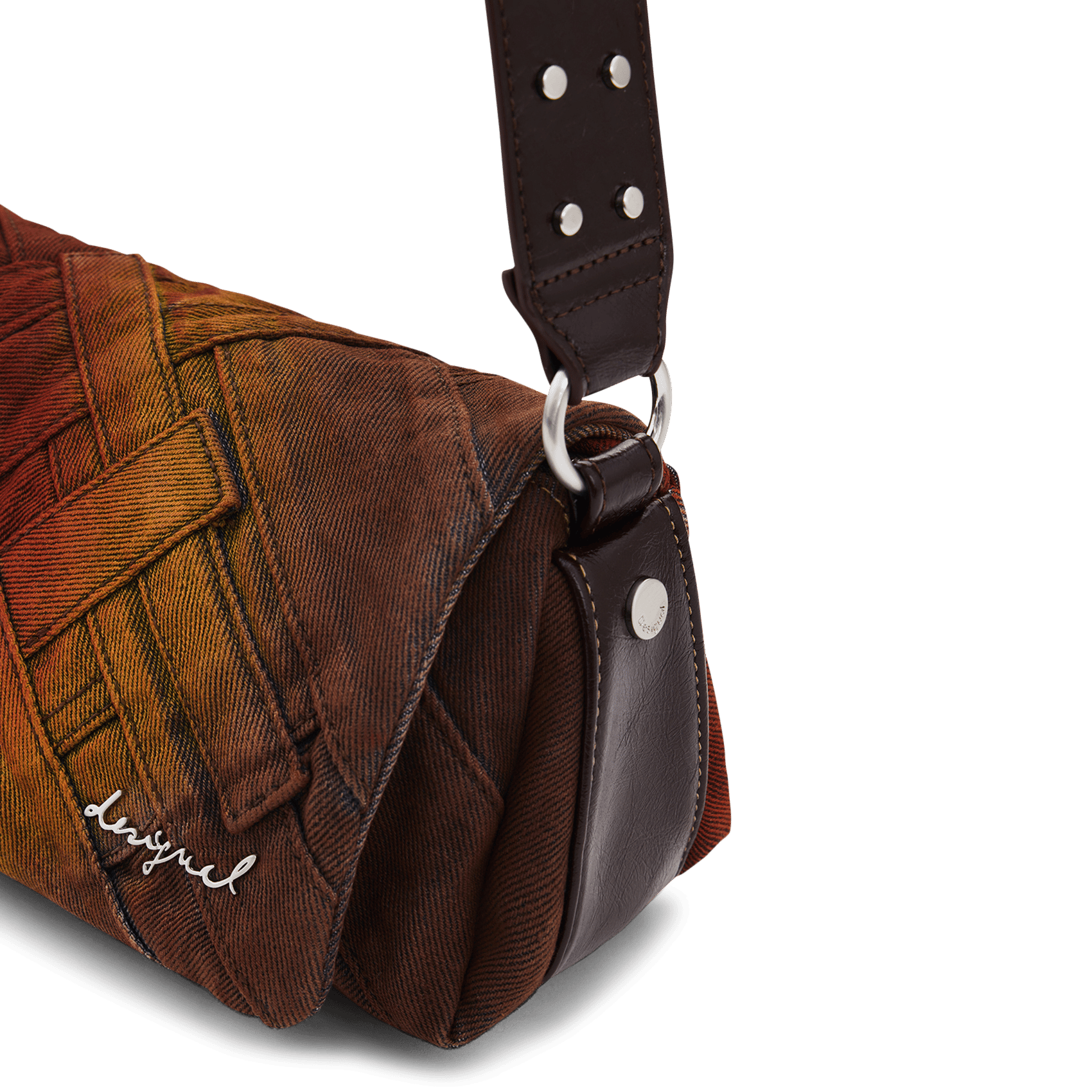 Sac bandoulière à rabat en patch  DESIGUAL Multicolore