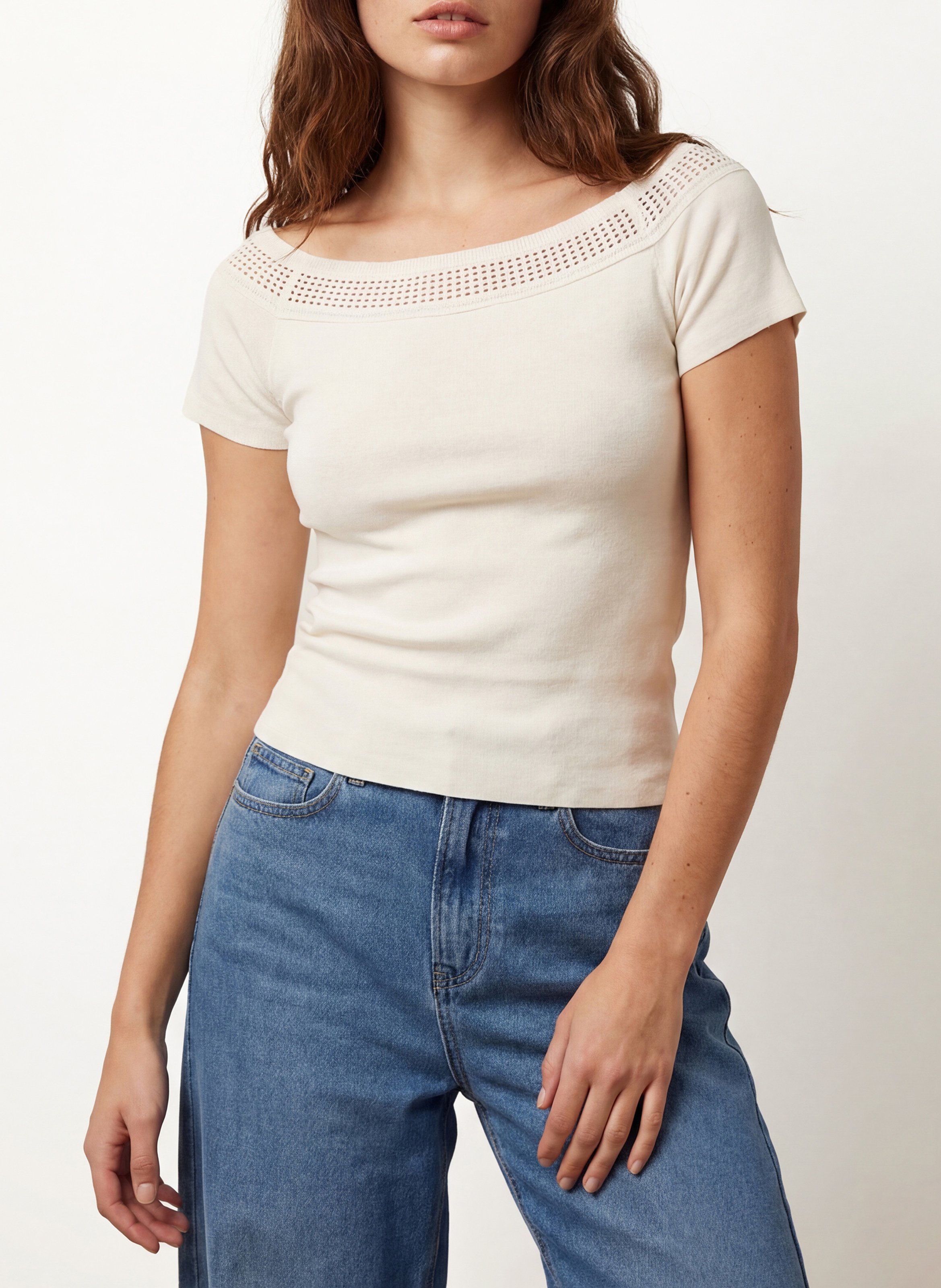 Oberteil mit Bootsausschnitt, tailliert KOOKAI