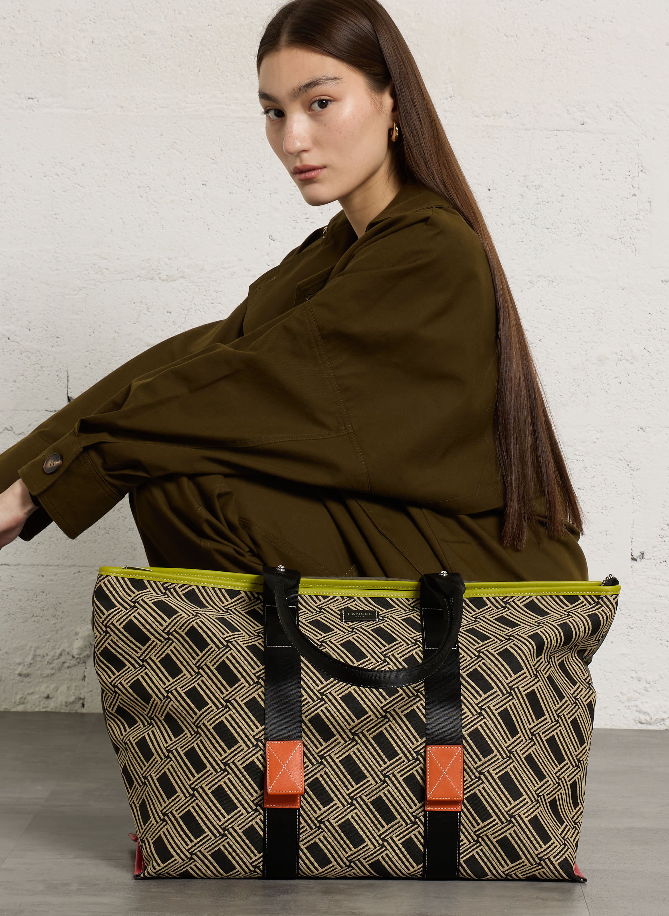 Shopper mit Reißverschluss LANCEL Mehrfarbig