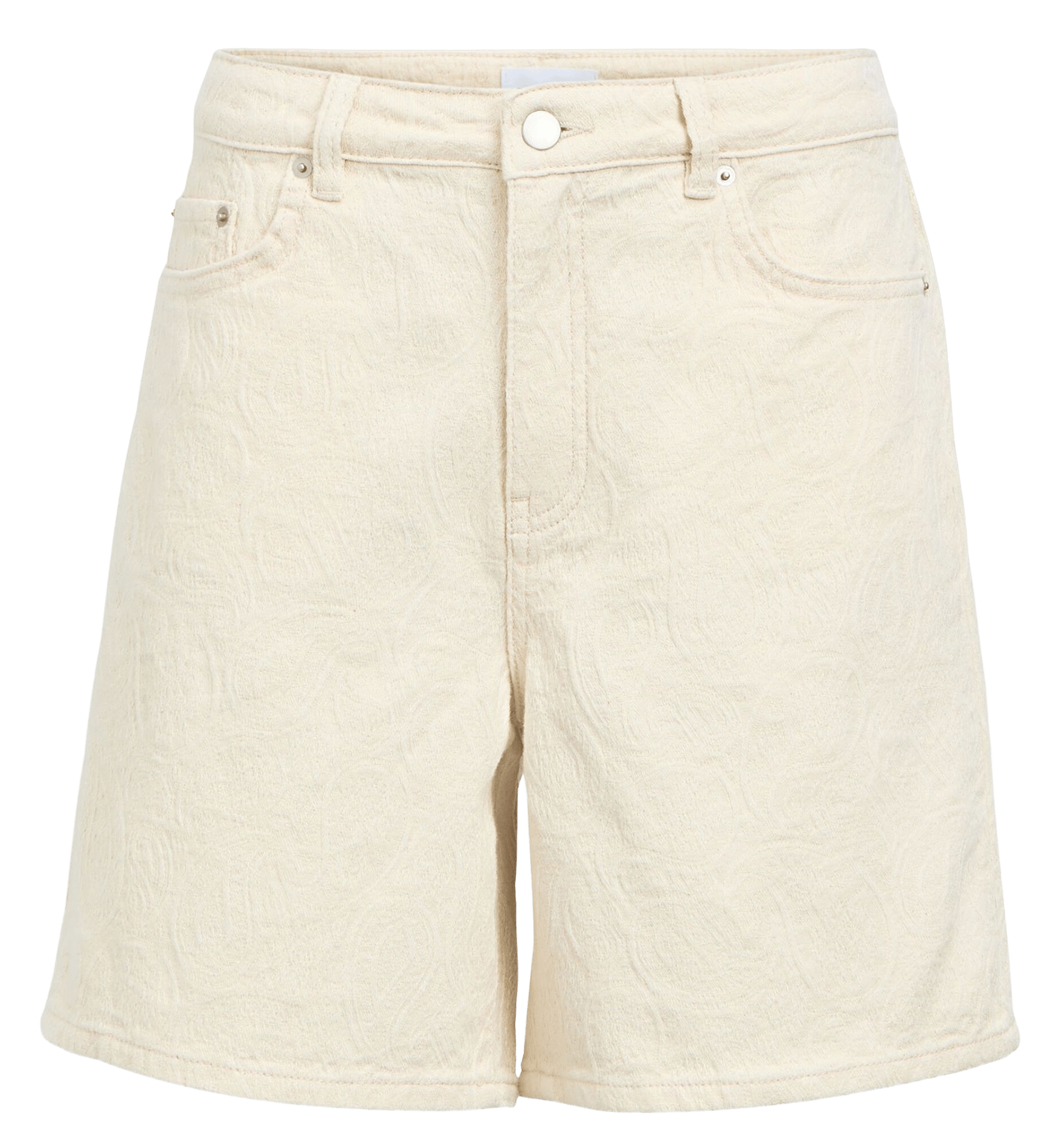 Alessia stretch cotton denim shorts OBJECT Beige