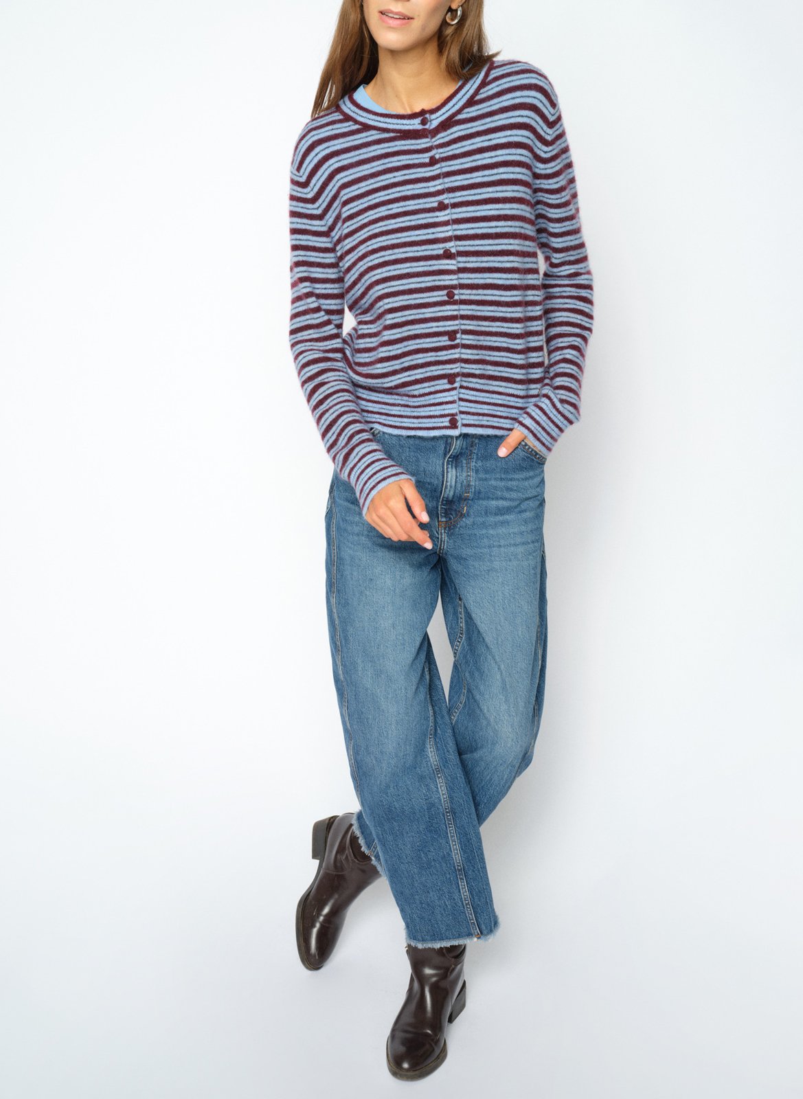 Jeans in katoenmix MOS MOSH Blauw