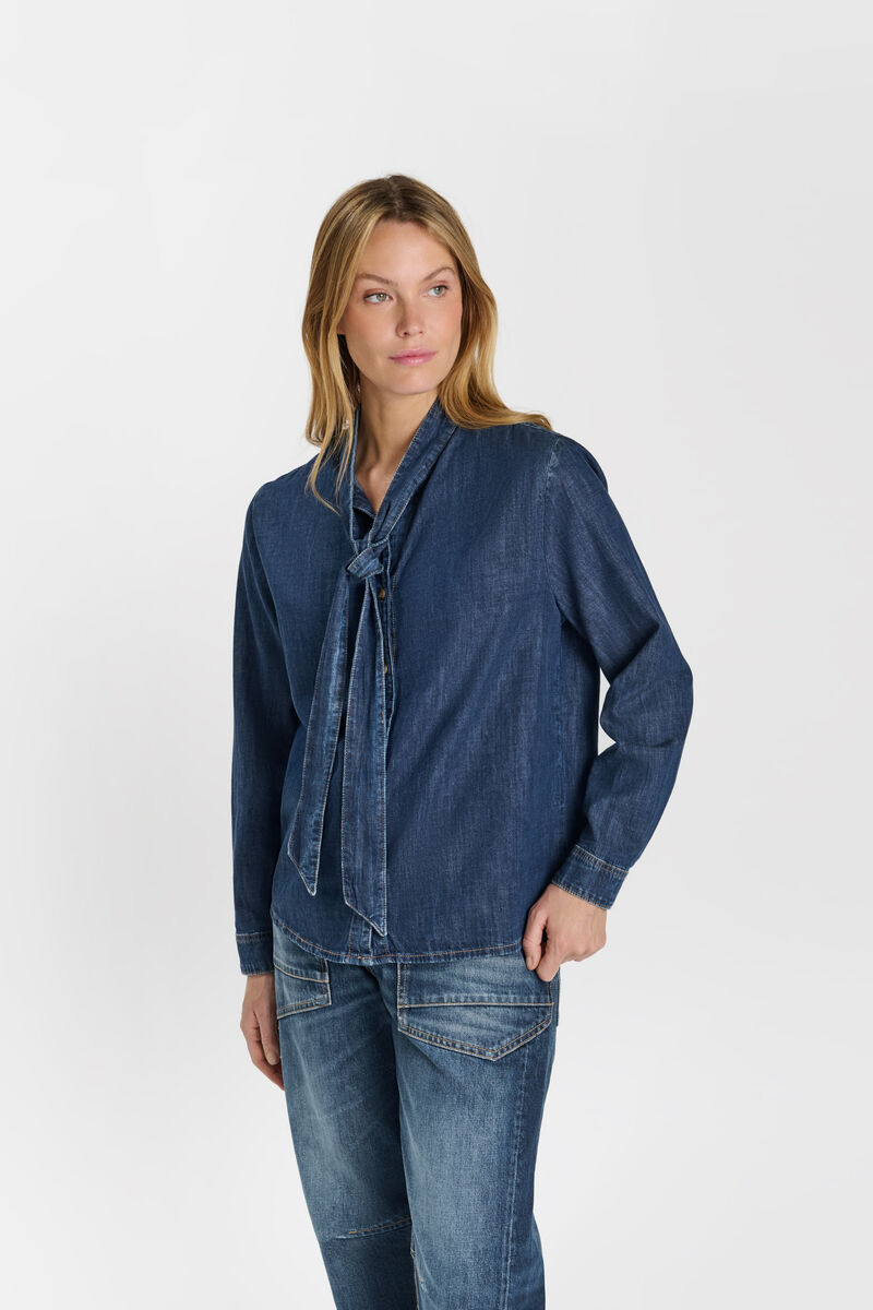 Denim shirt LE TEMPS DES CERISES Blue