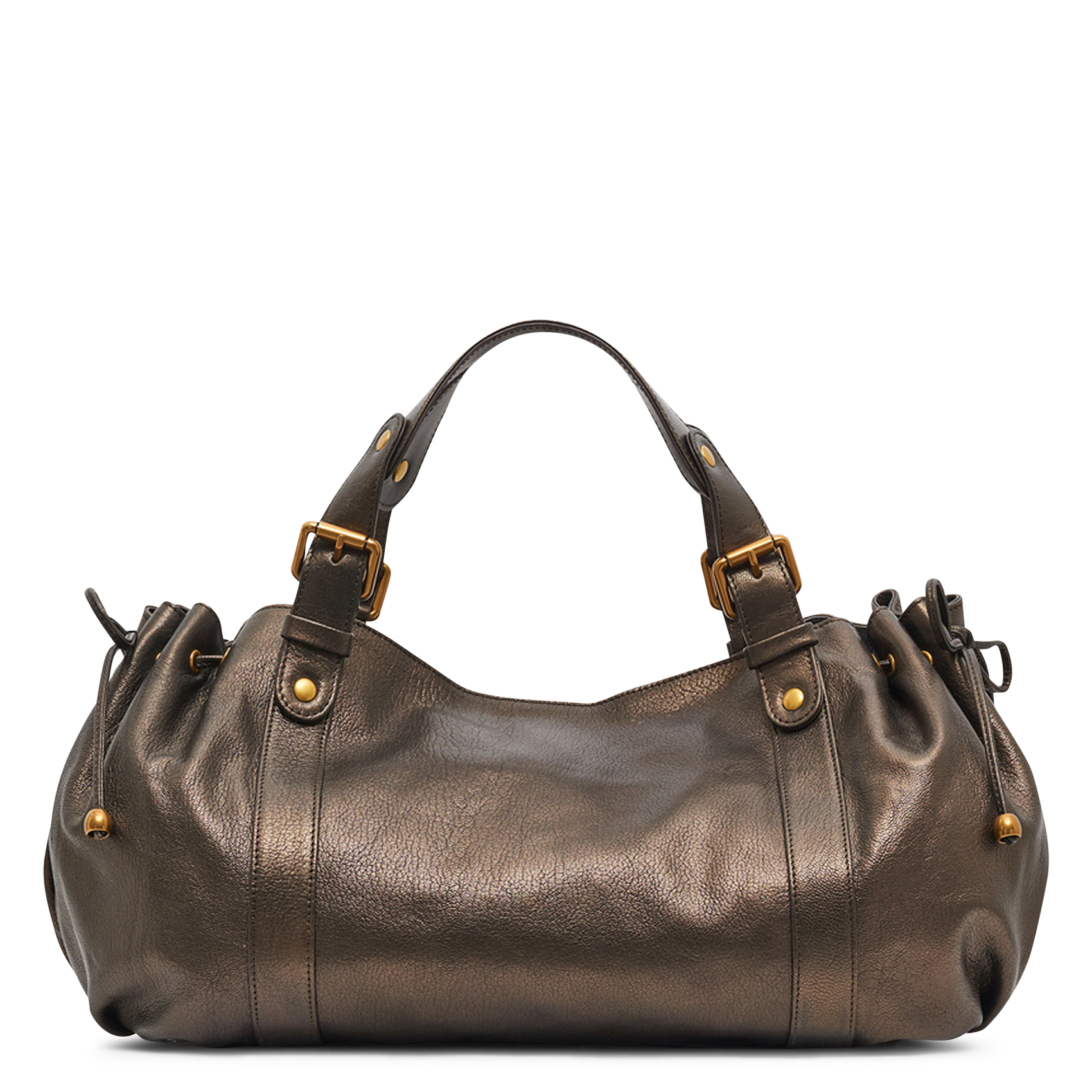 Handtasche aus Metallic-Leder GERARD DAREL Golden
