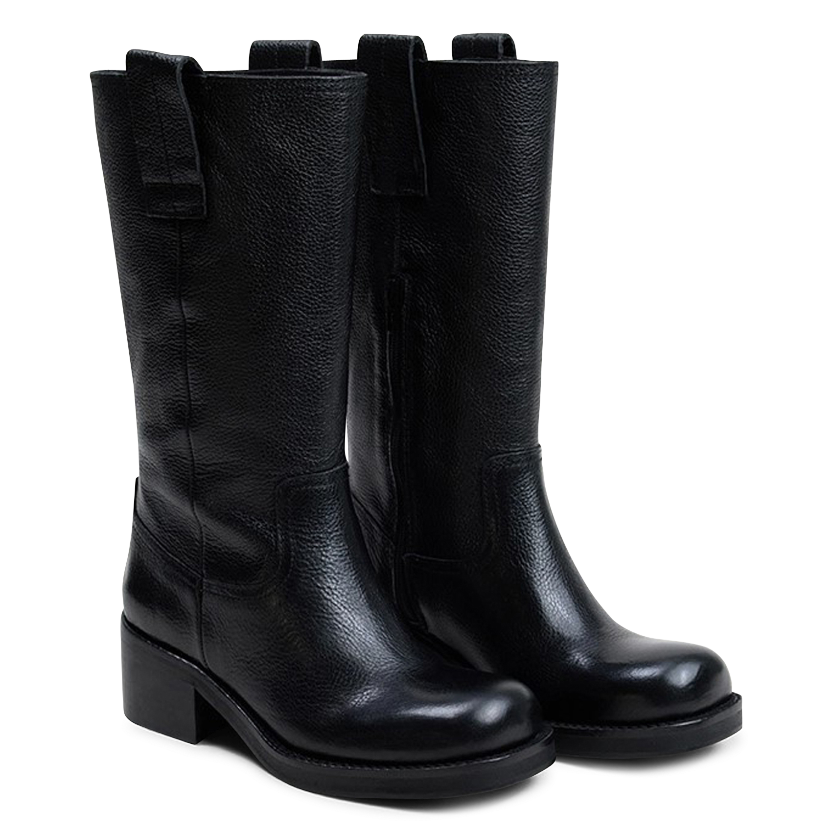 Leather boots JONAK Black
