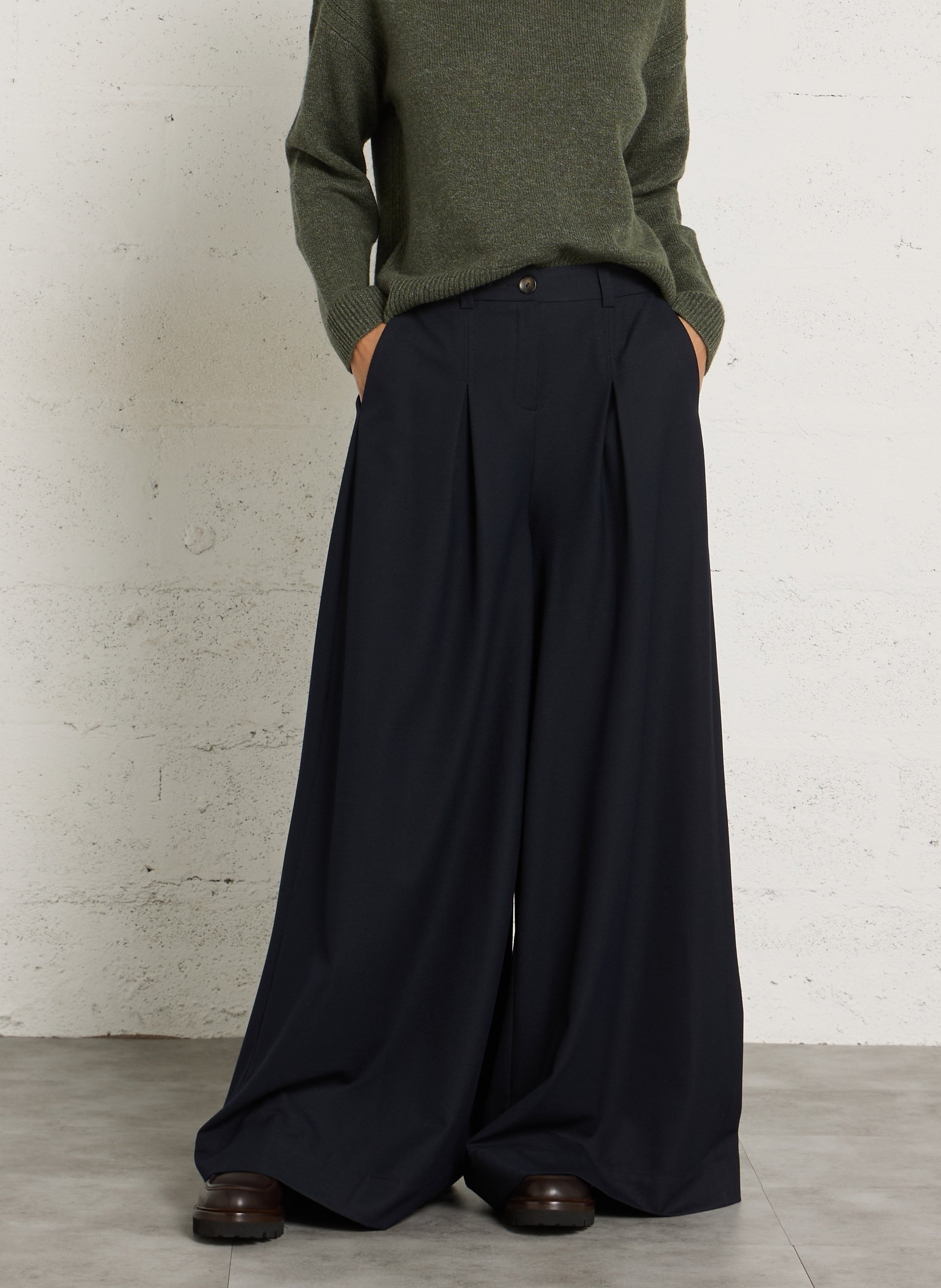 Pantalon à jambes larges  MAISON 123 Bleu