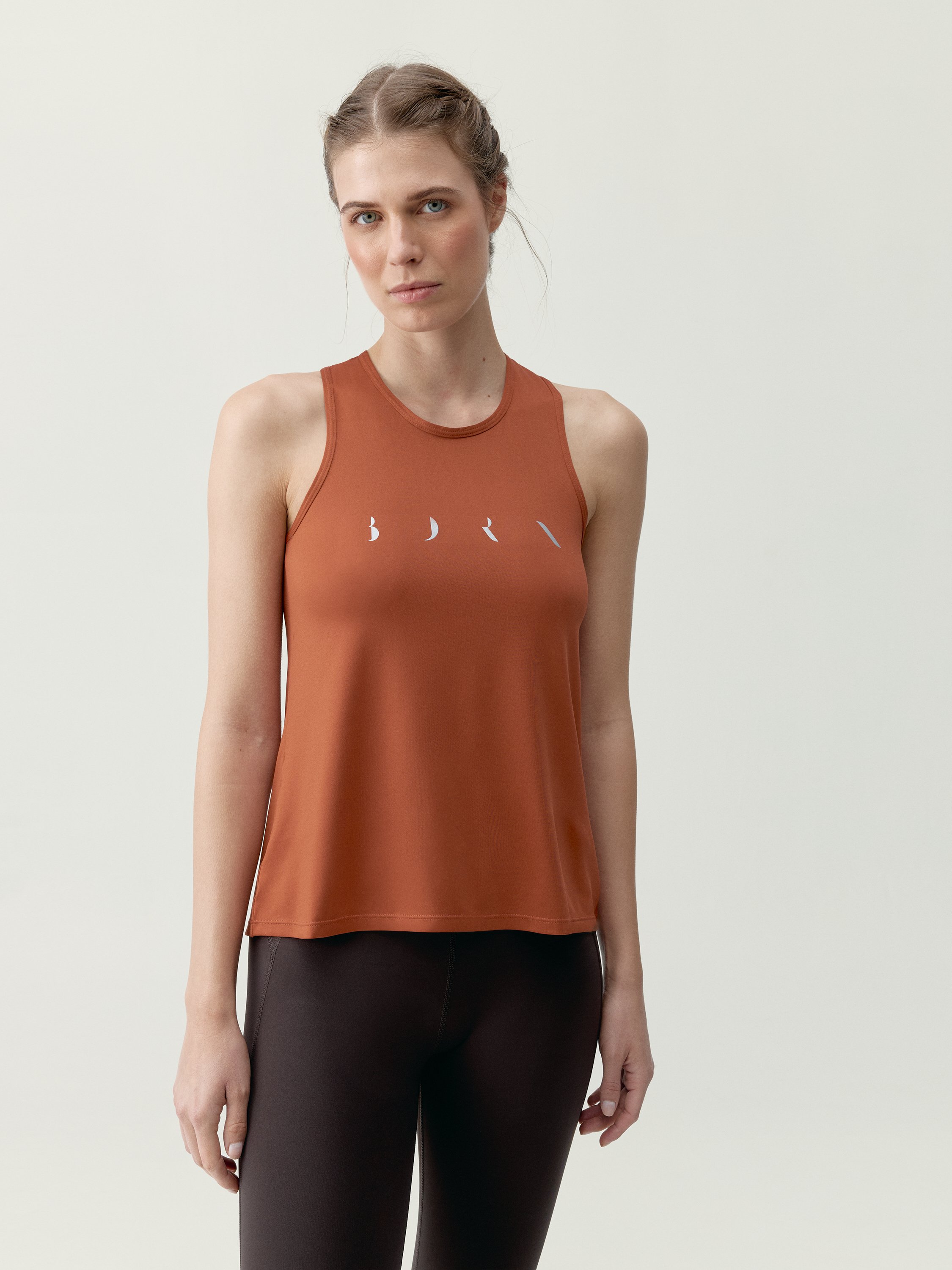 Sleeveless performance sports t-shirt BORN Red