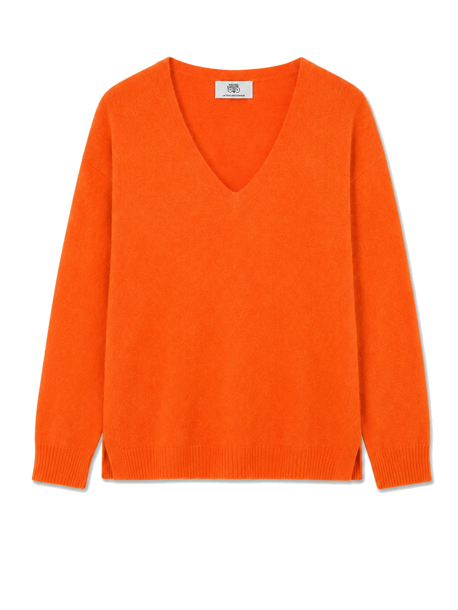 V-neck sweater LE TEMPS DES CERISES Orange