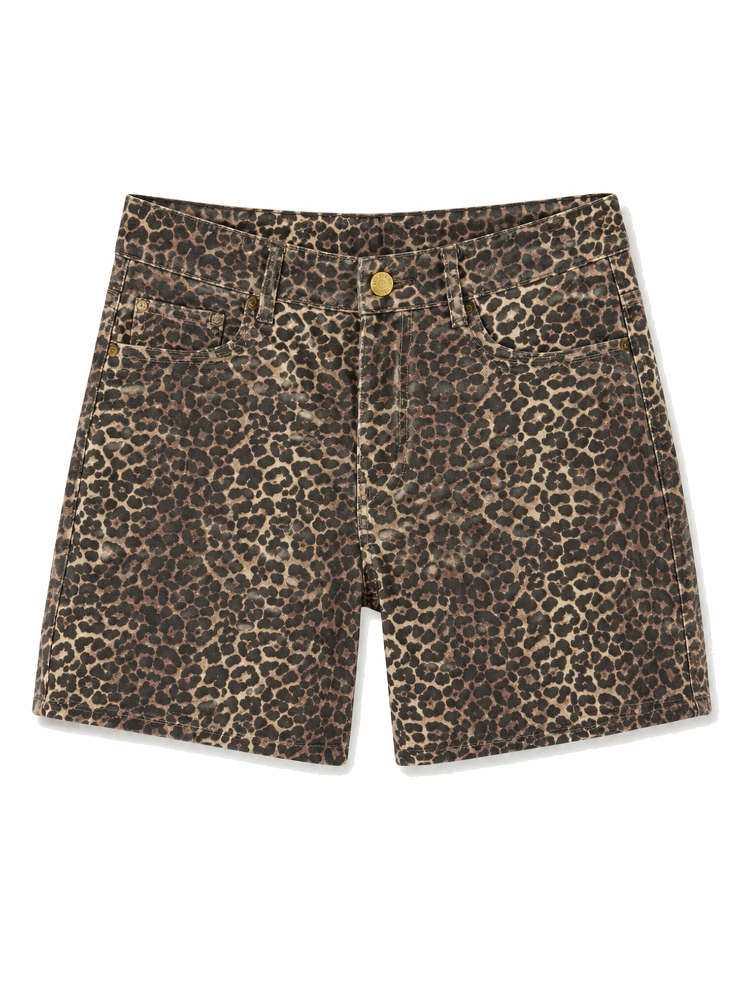 High-waisted zip-up shorts LE TEMPS DES CERISES Multicolored