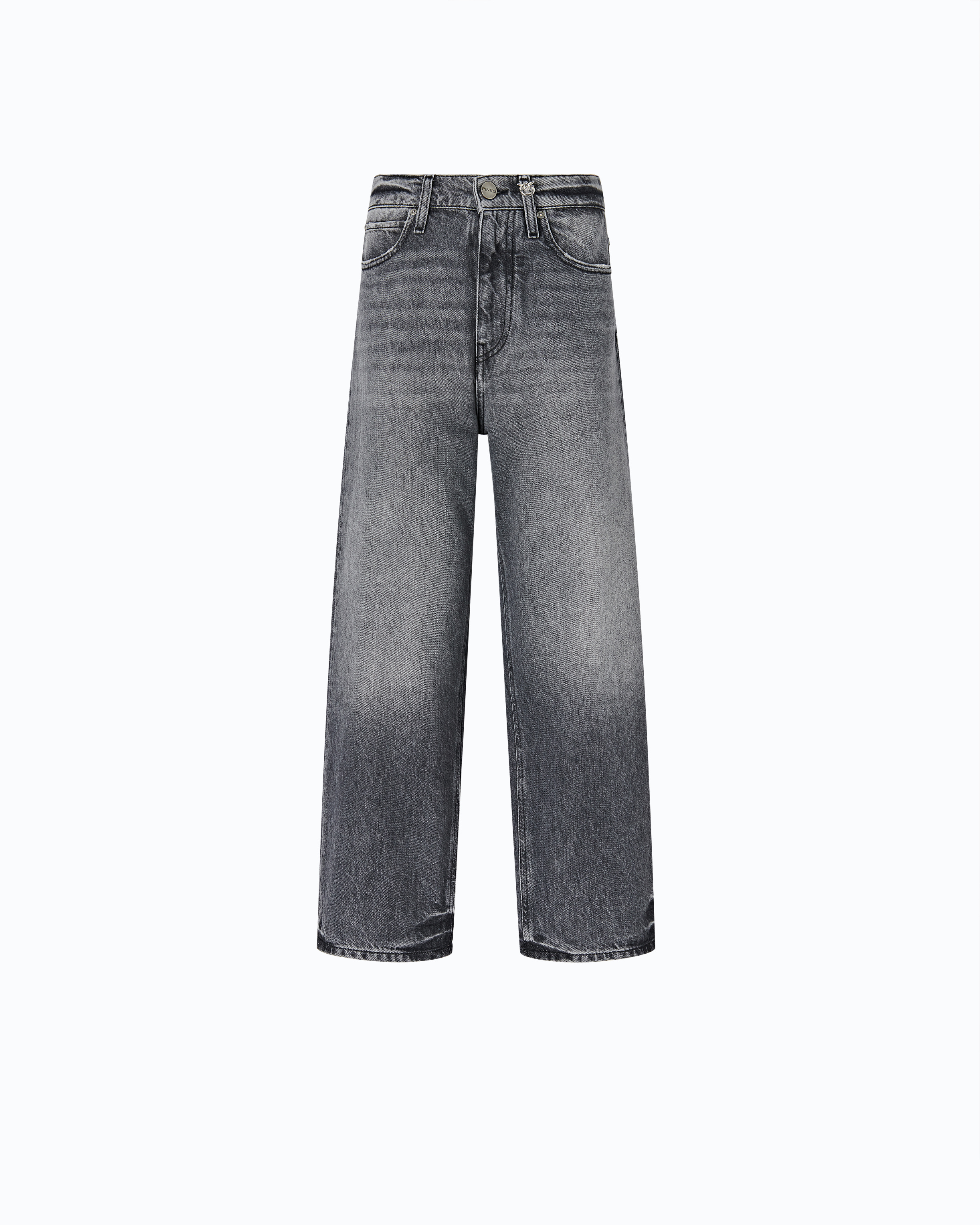 Jean ballon en denim gris PINKO Gris