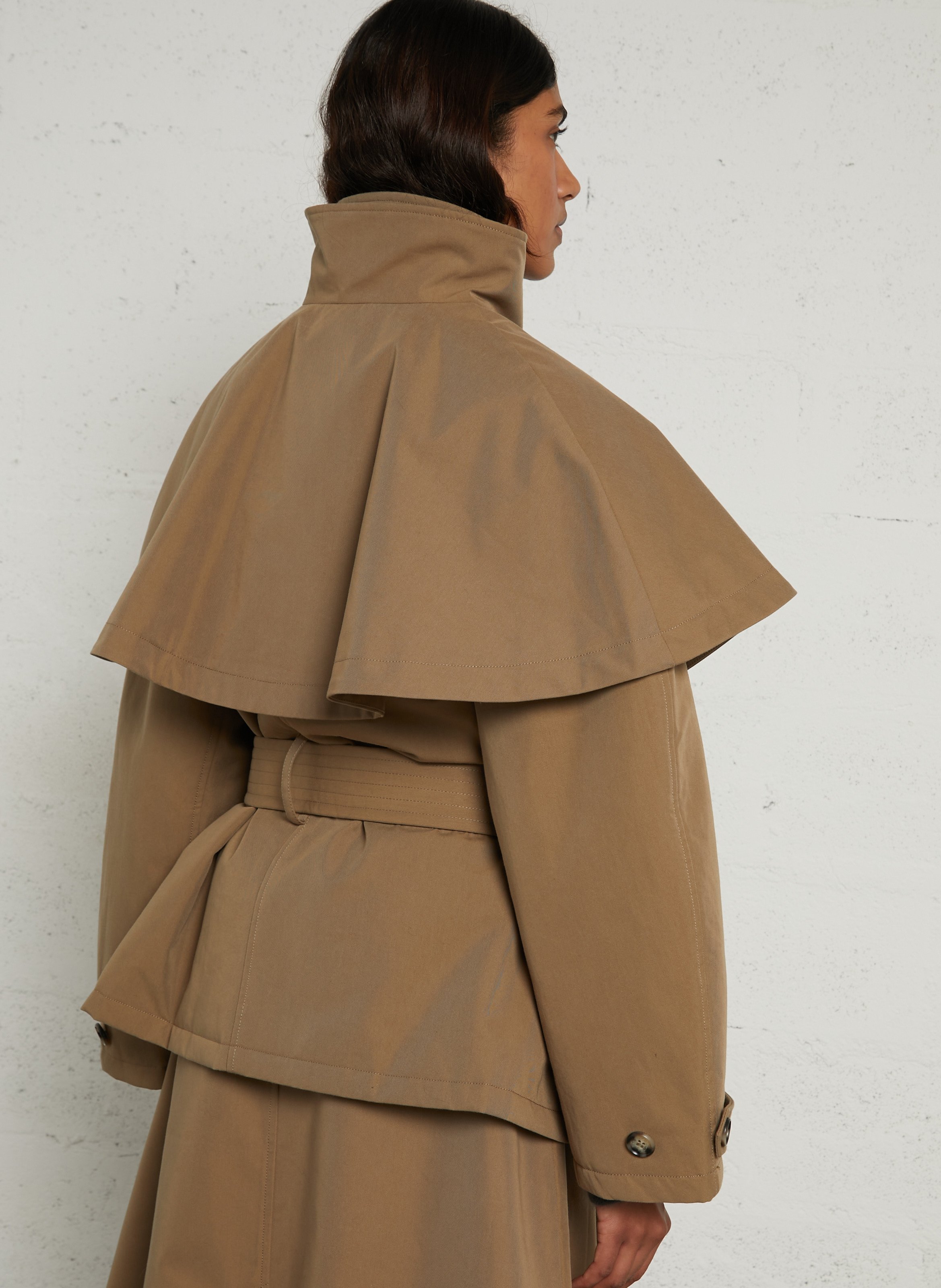 Trench ajustado de algodón BERENICE Beige