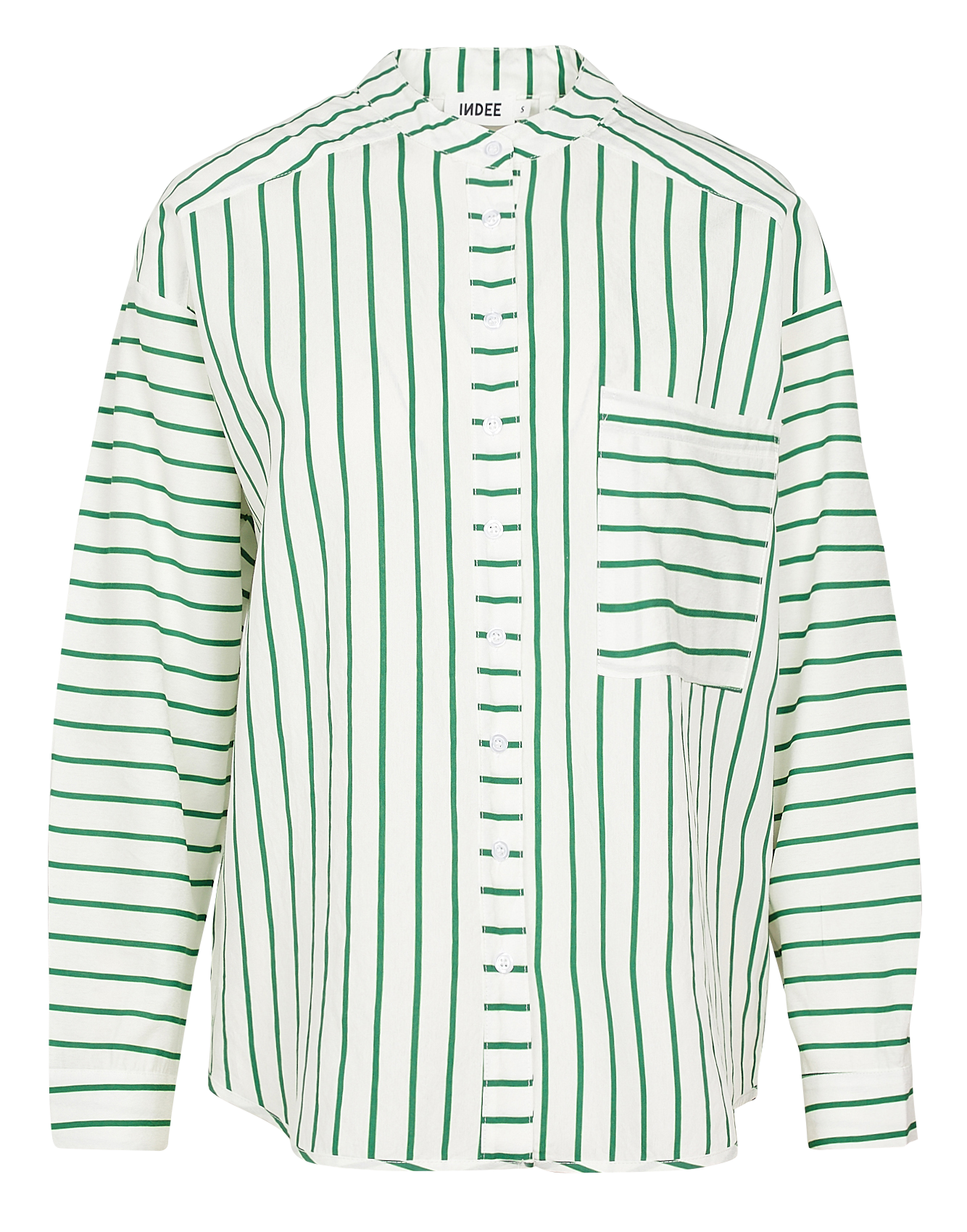 Chemise ample col mao INDEE Rayé