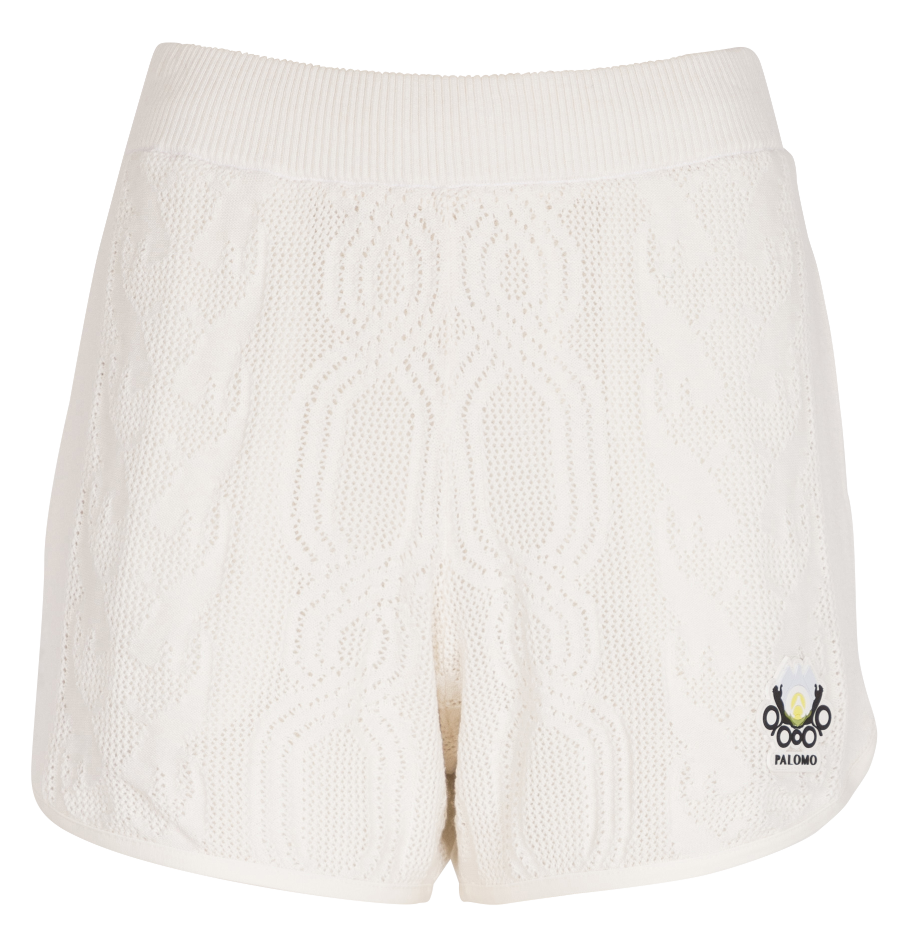 Short droit en coton et laine mélangé PUMA Blanc